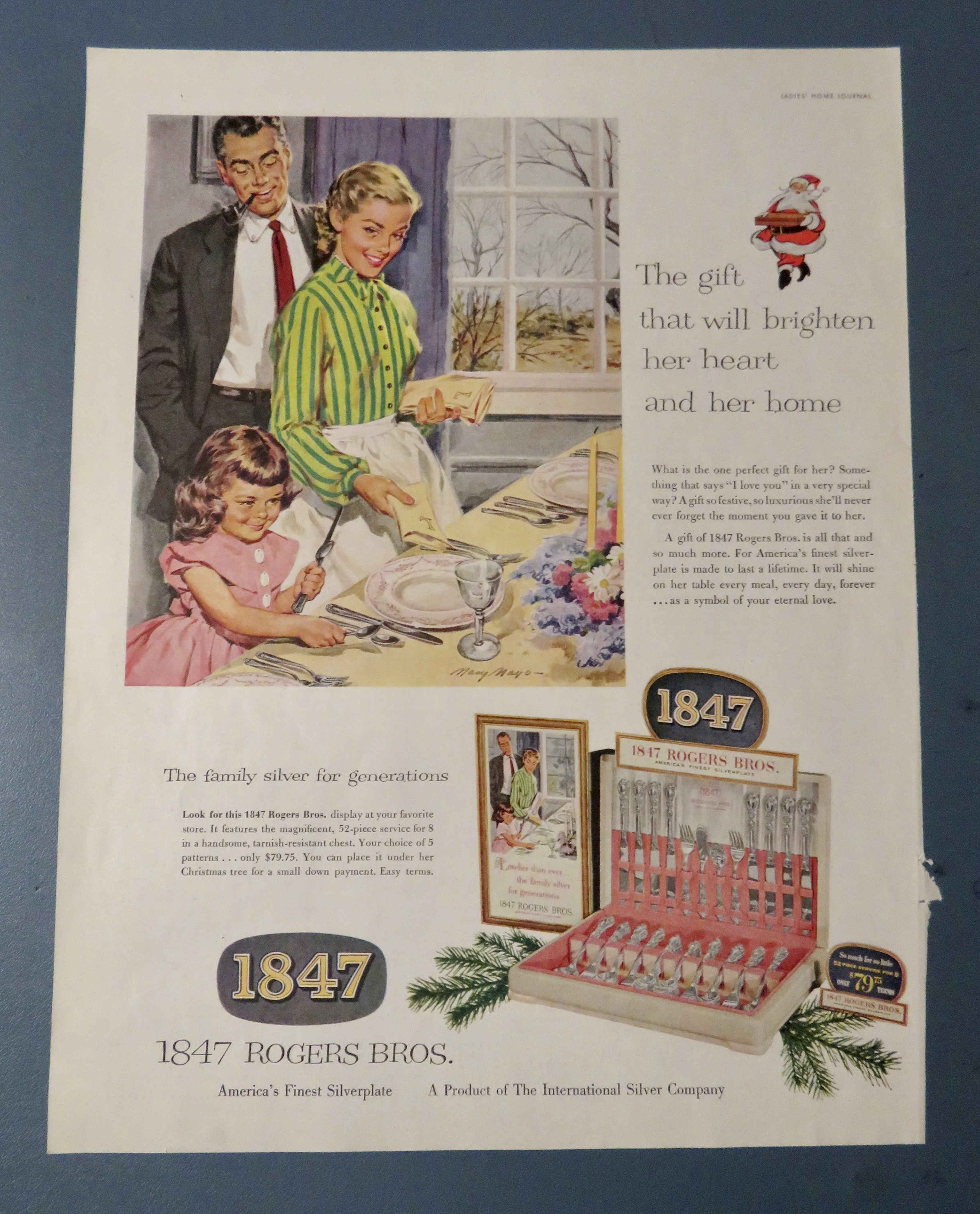 1954 1847 Rogers Brothers Silverware with Family