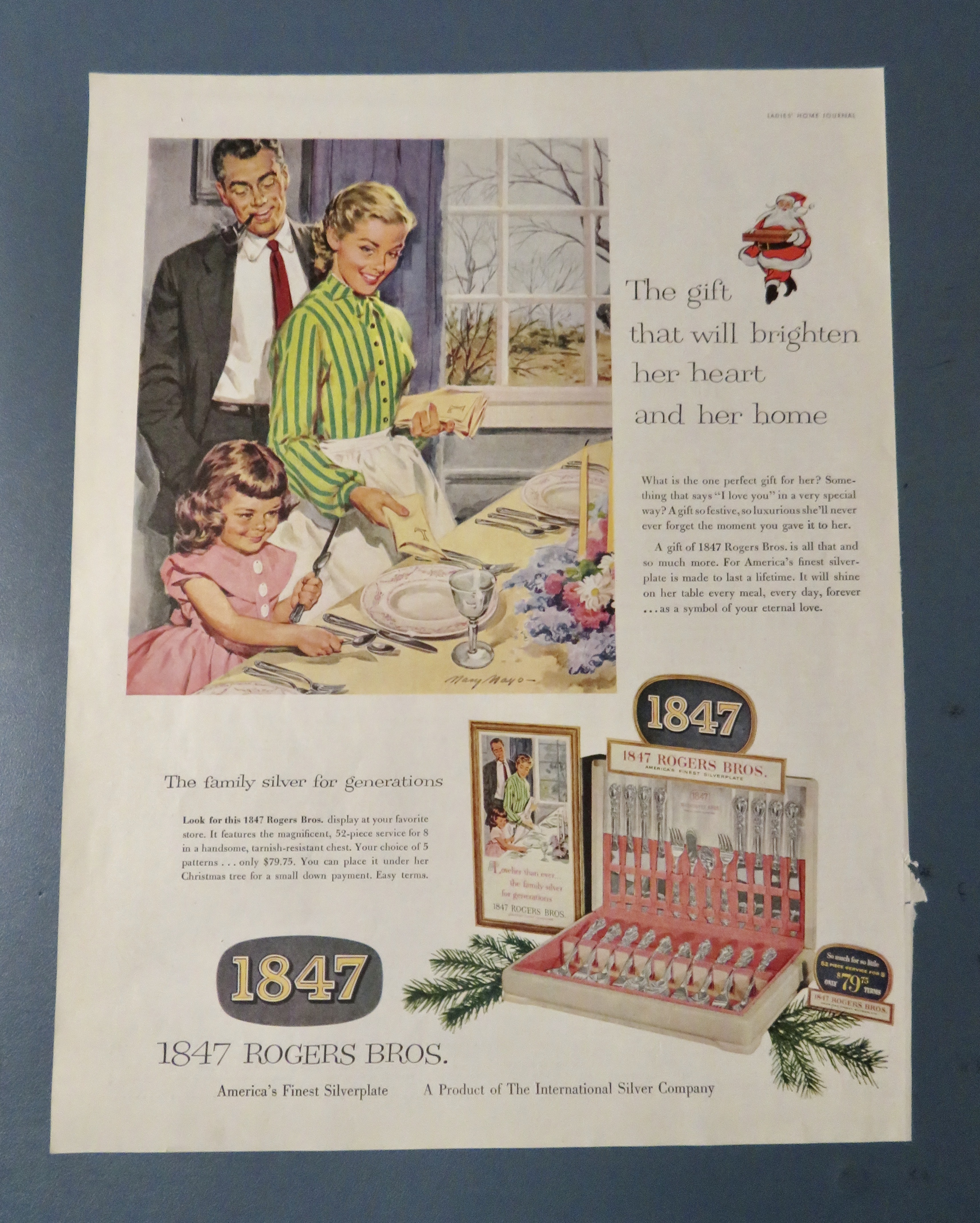 1954 1847 Rogers Brothers Silverware with Family