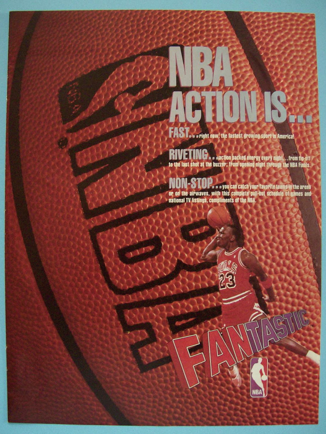 1988 NBA with Basketball's Great Player Michael Jordan