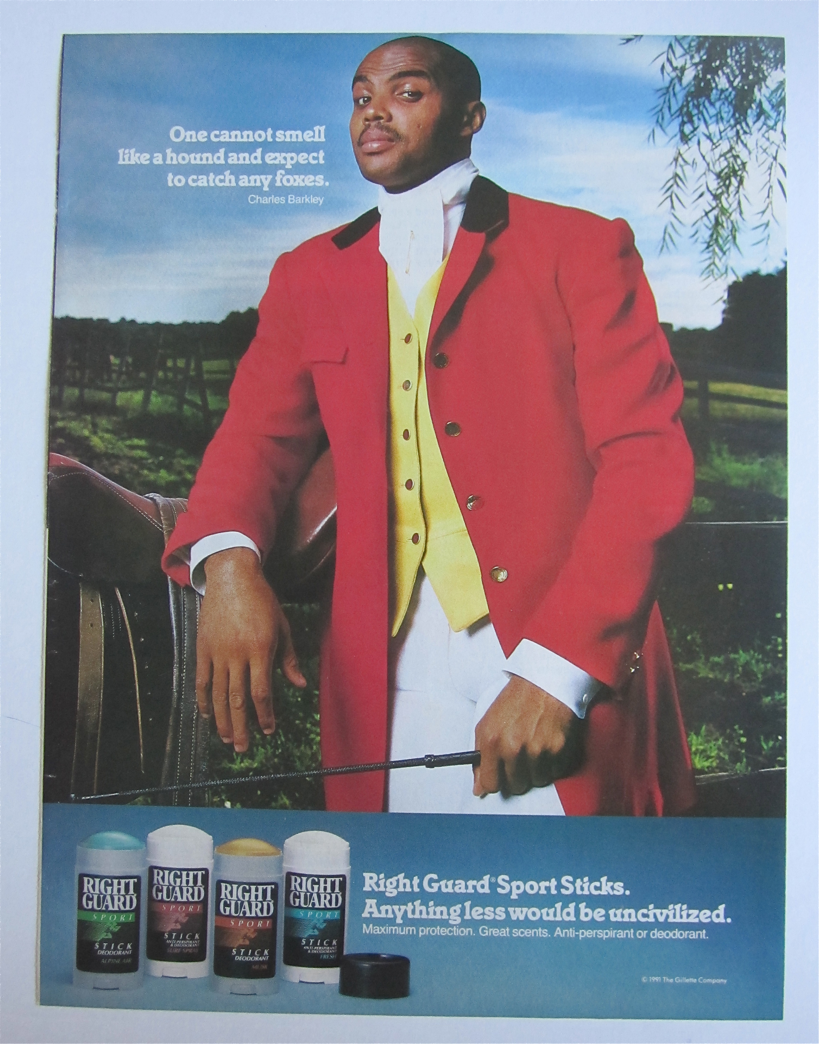 1992 Right Guard Deodorant with Charles Barkley