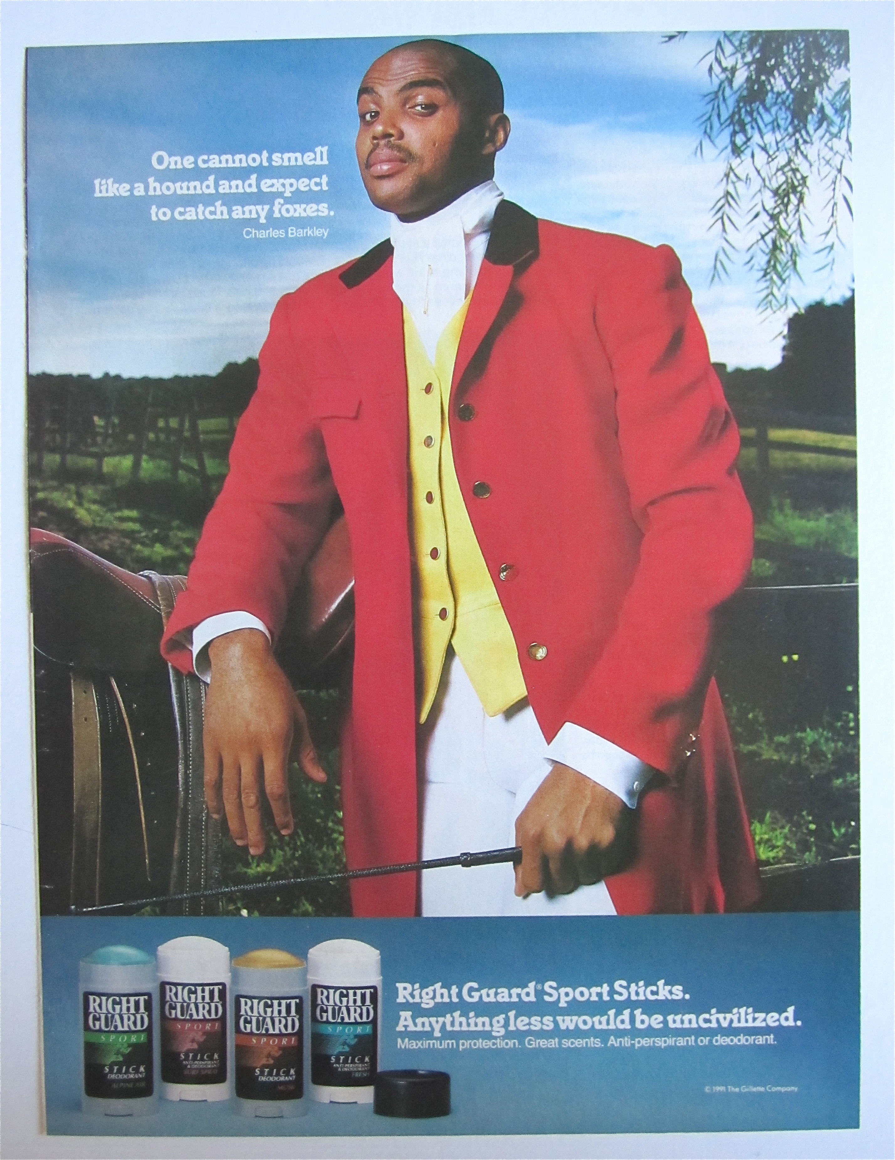 1992 Right Guard Deodorant with Charles Barkley