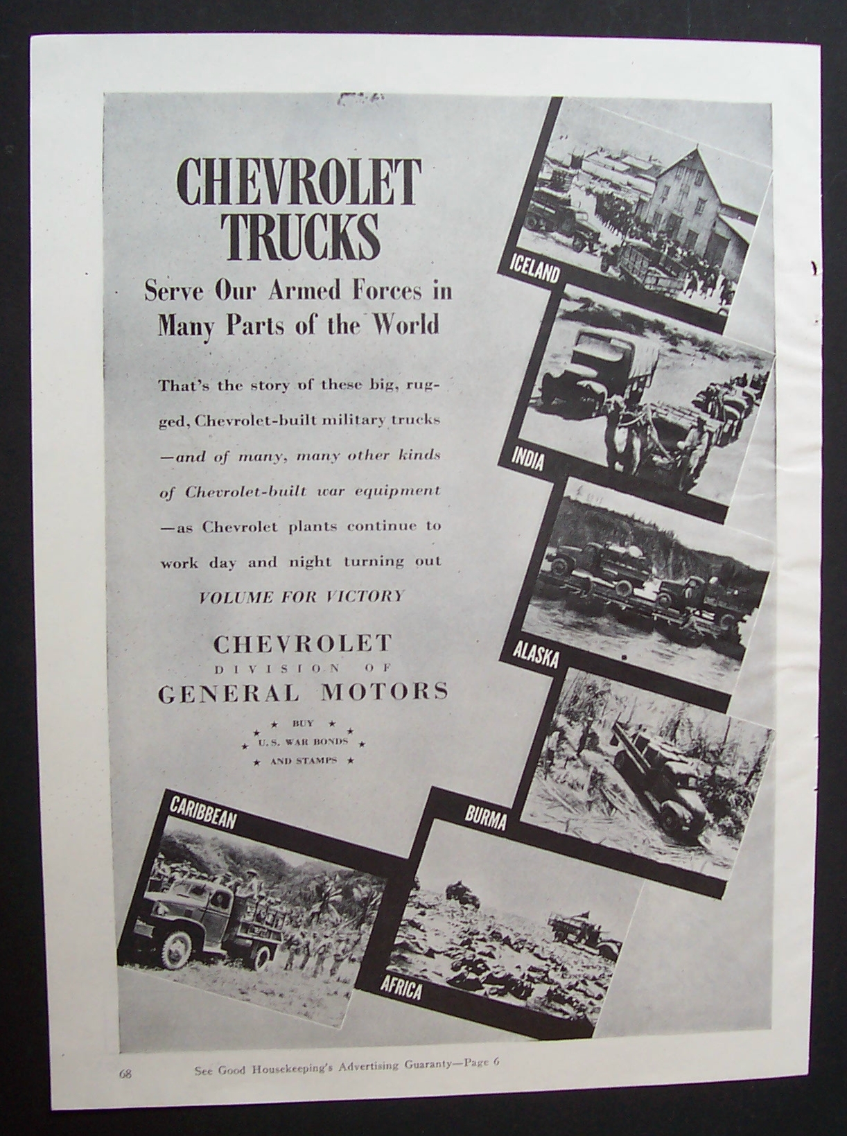 Vintage Ad: 1943  Chevrolet  Trucks