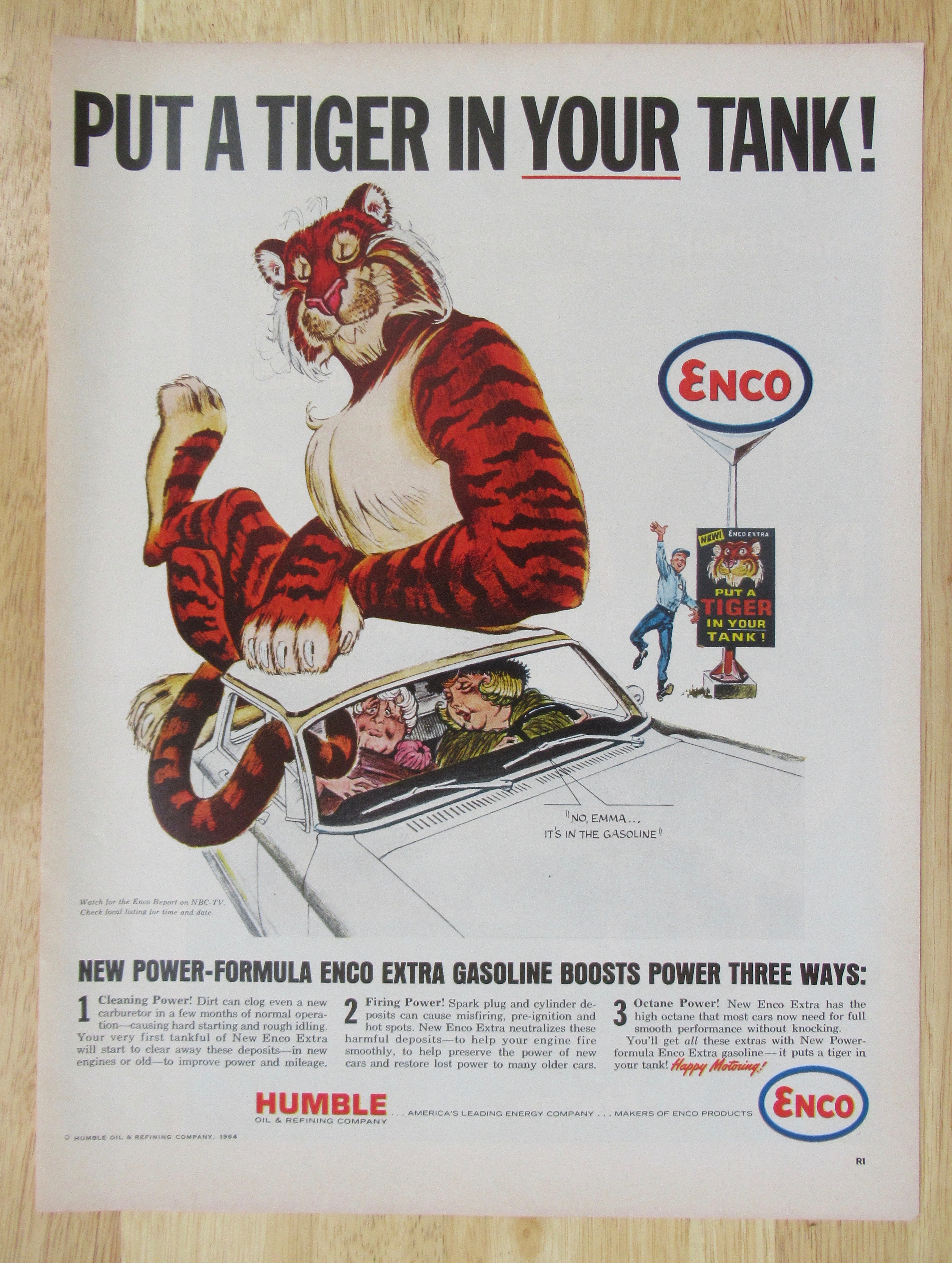 1964 Enco Humble with the Tiger in your Tank