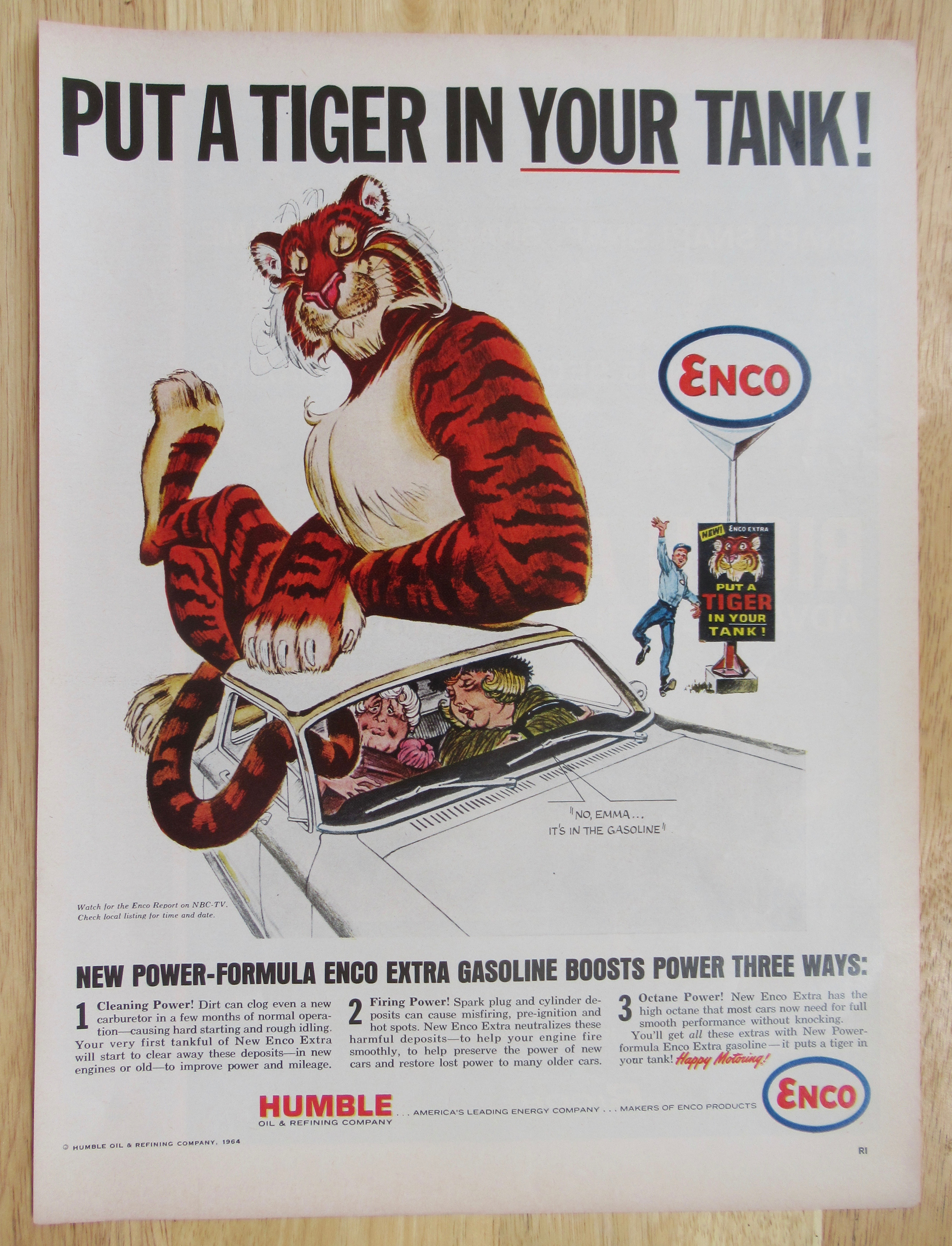 1964 Enco Humble with the Tiger in your Tank