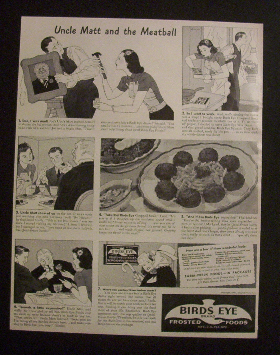 1940  Birds  Eye  Frosted  Foods