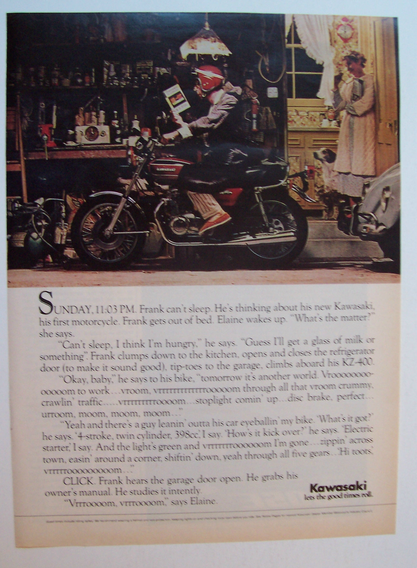 Vintage Ad: 1974  Kawasaki  Motorcycles