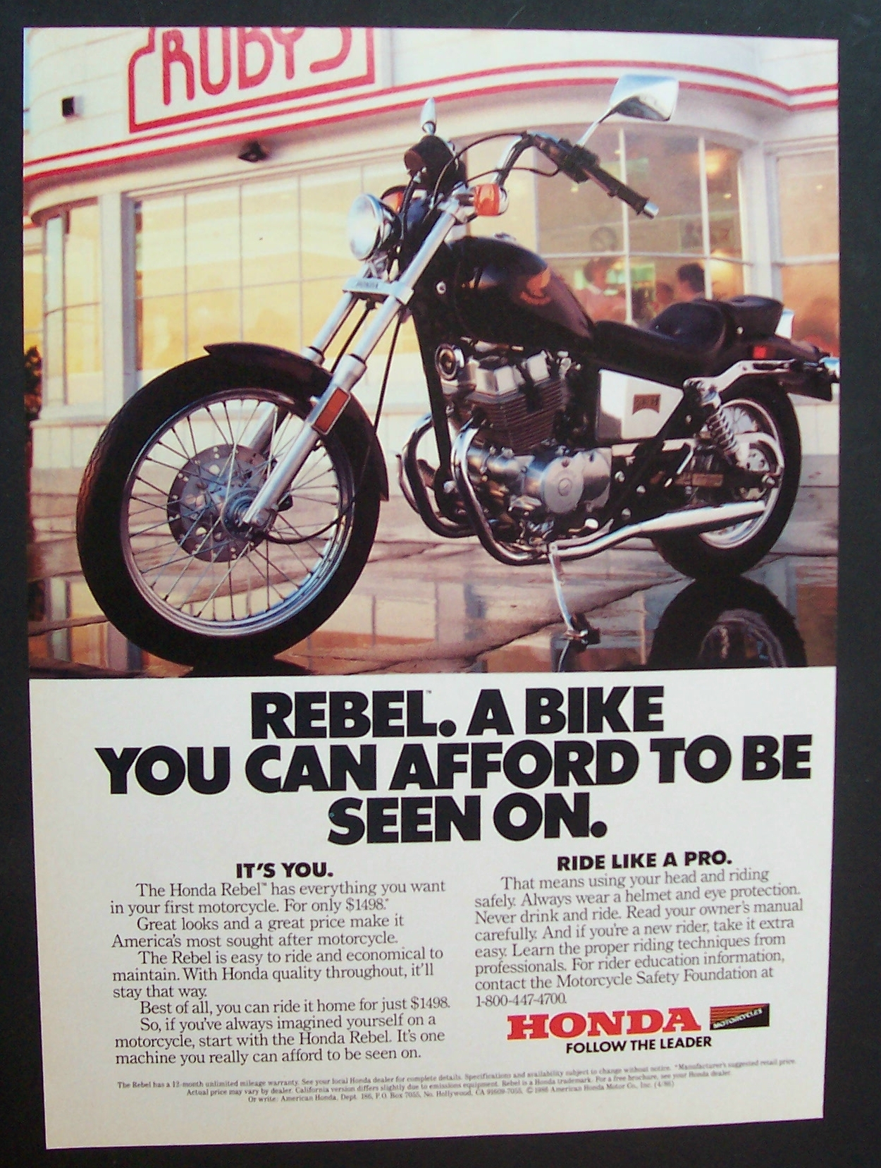 1986  Honda  Rebel