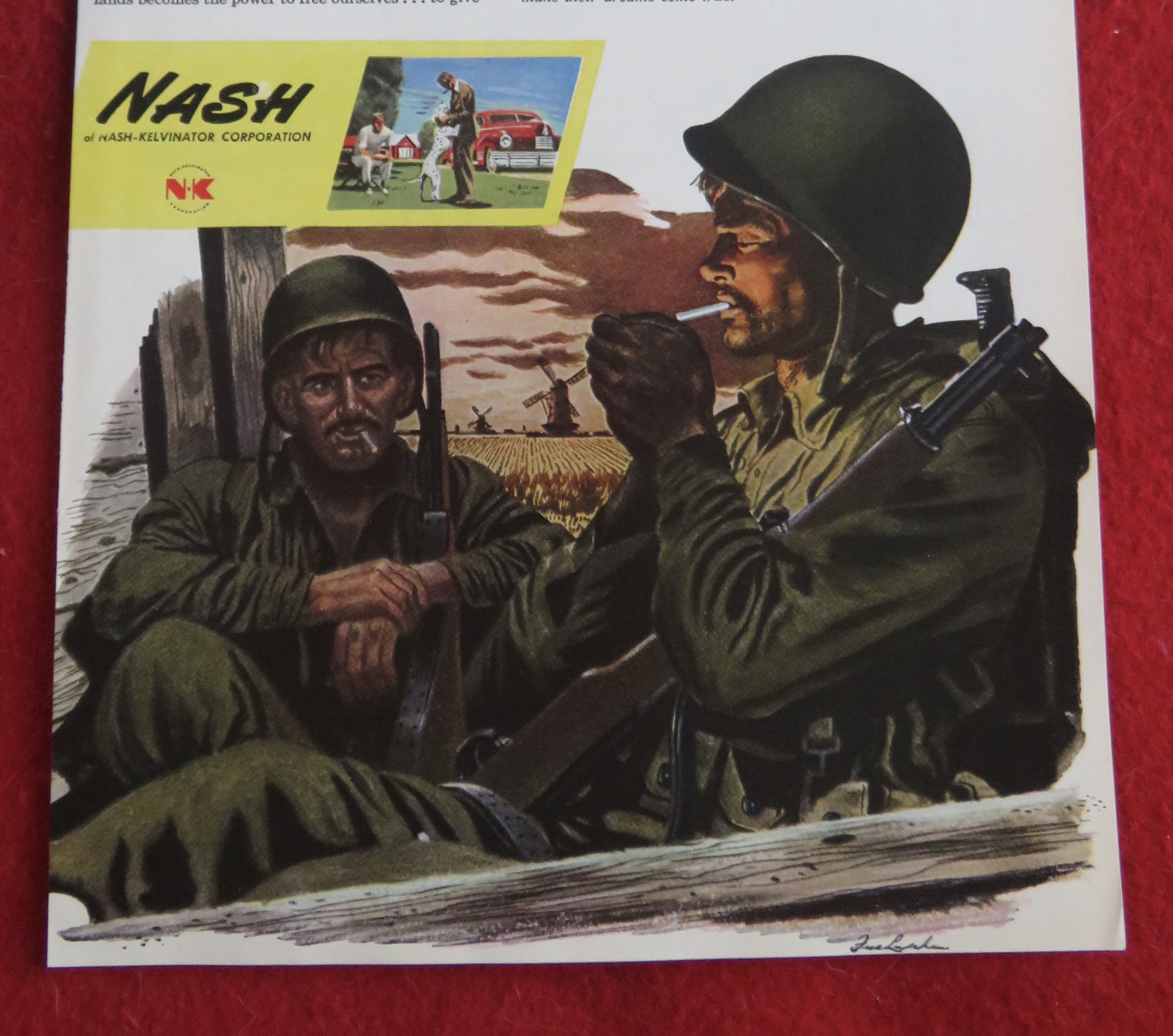 1944 Nash/Kelvinator with Soldiers Talking
