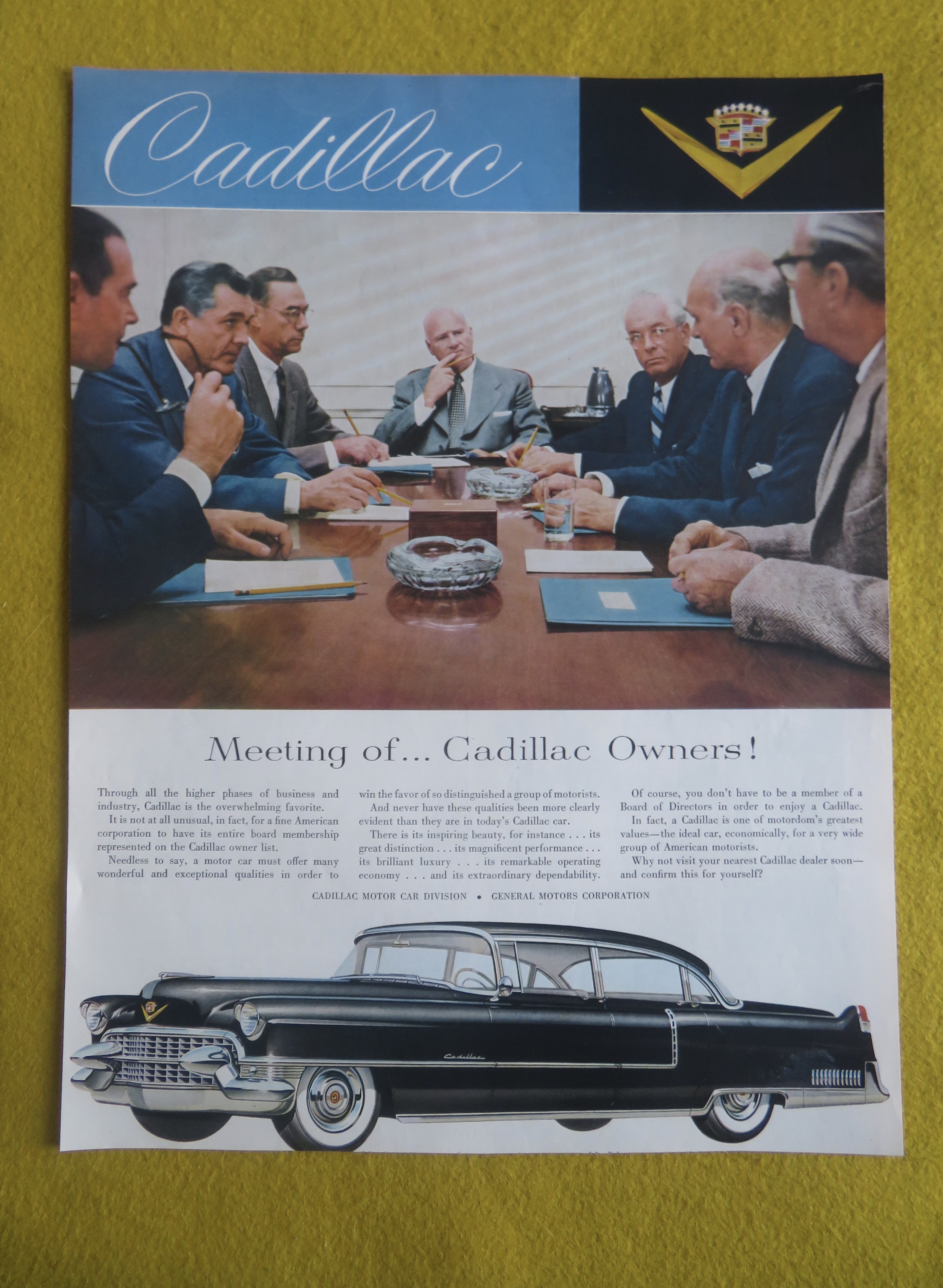 1955 Cadillac Automobile with Cadillac Owners Talking