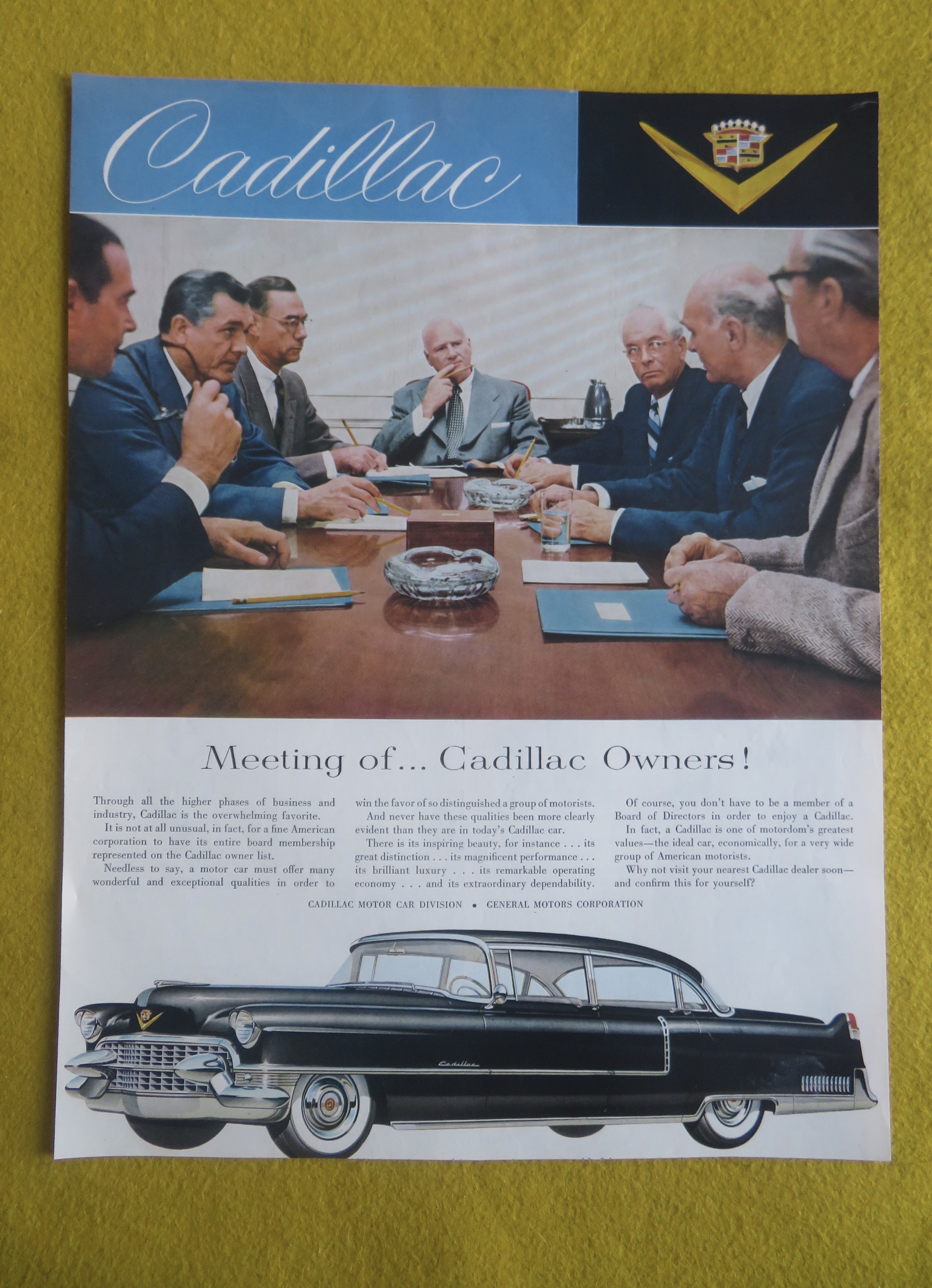 1955 Cadillac Automobile with Cadillac Owners Talking