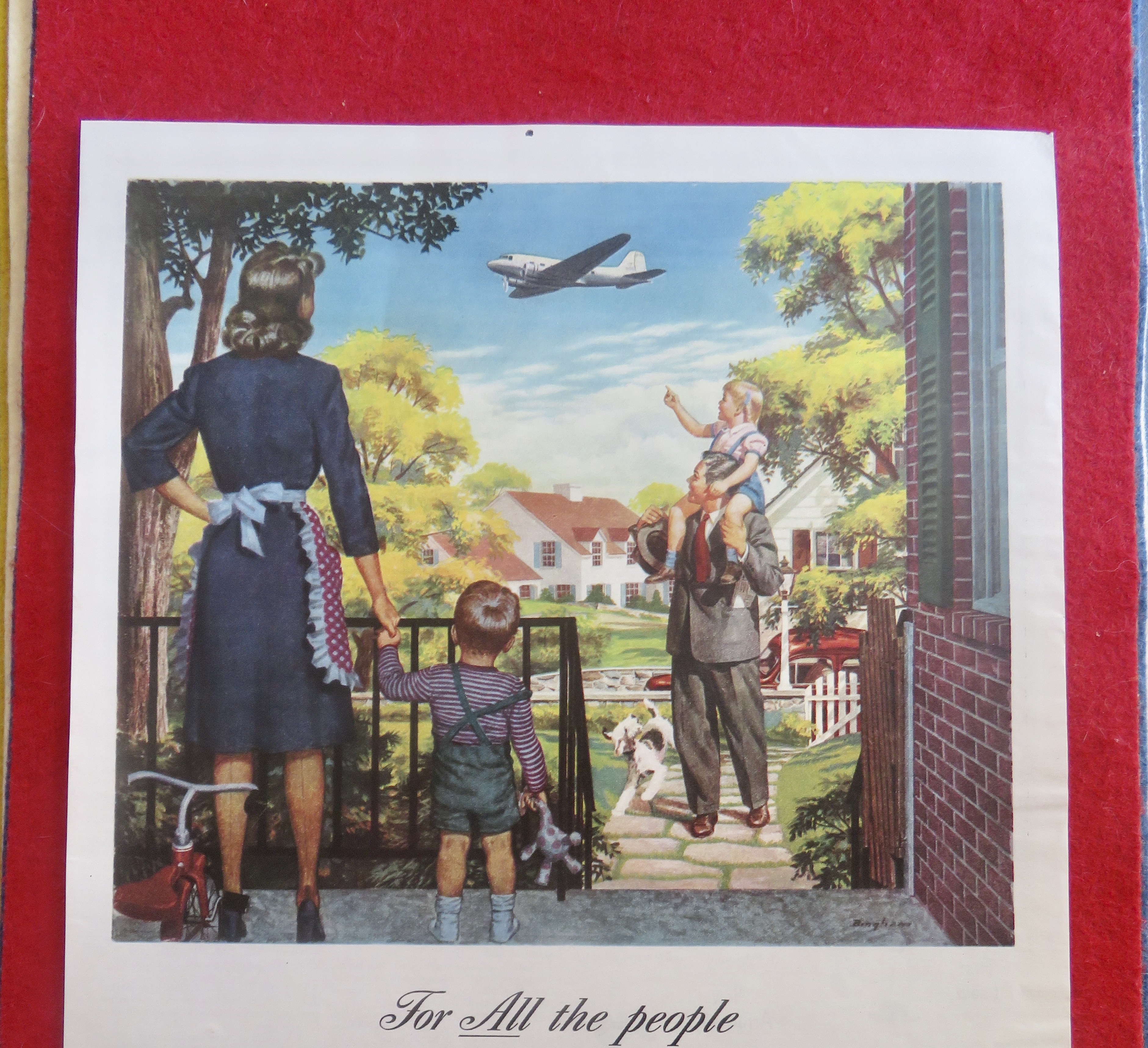 1950's Airlines Of The United States w/ Family & Plane