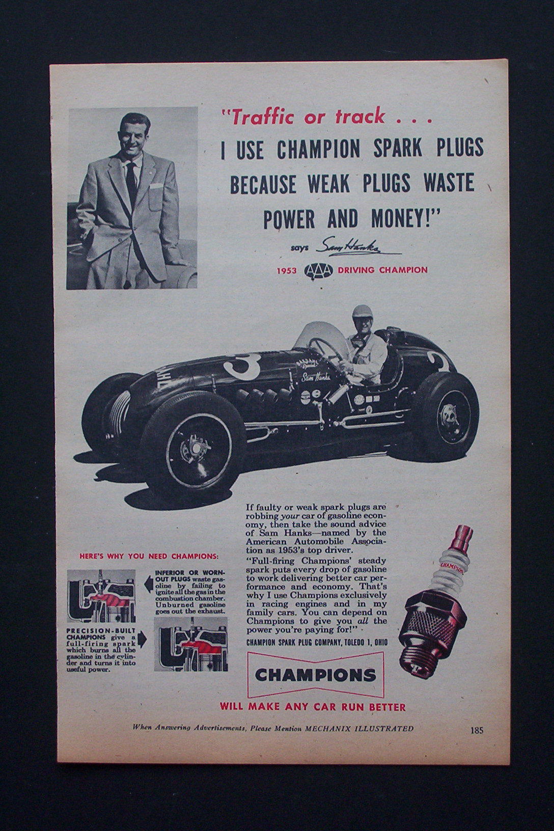 1954 Champion Spark Plugs with Sam Hanks
