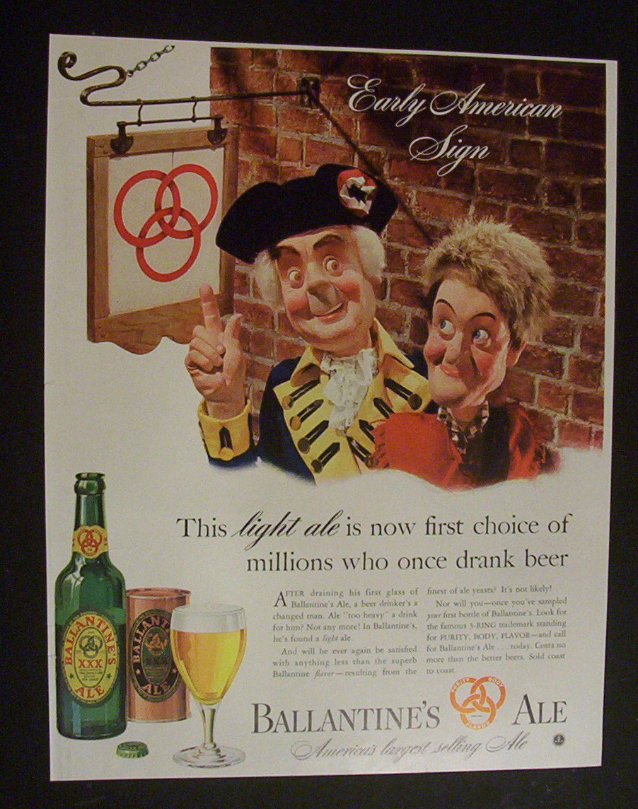 1941  Ballantine's  Ale
