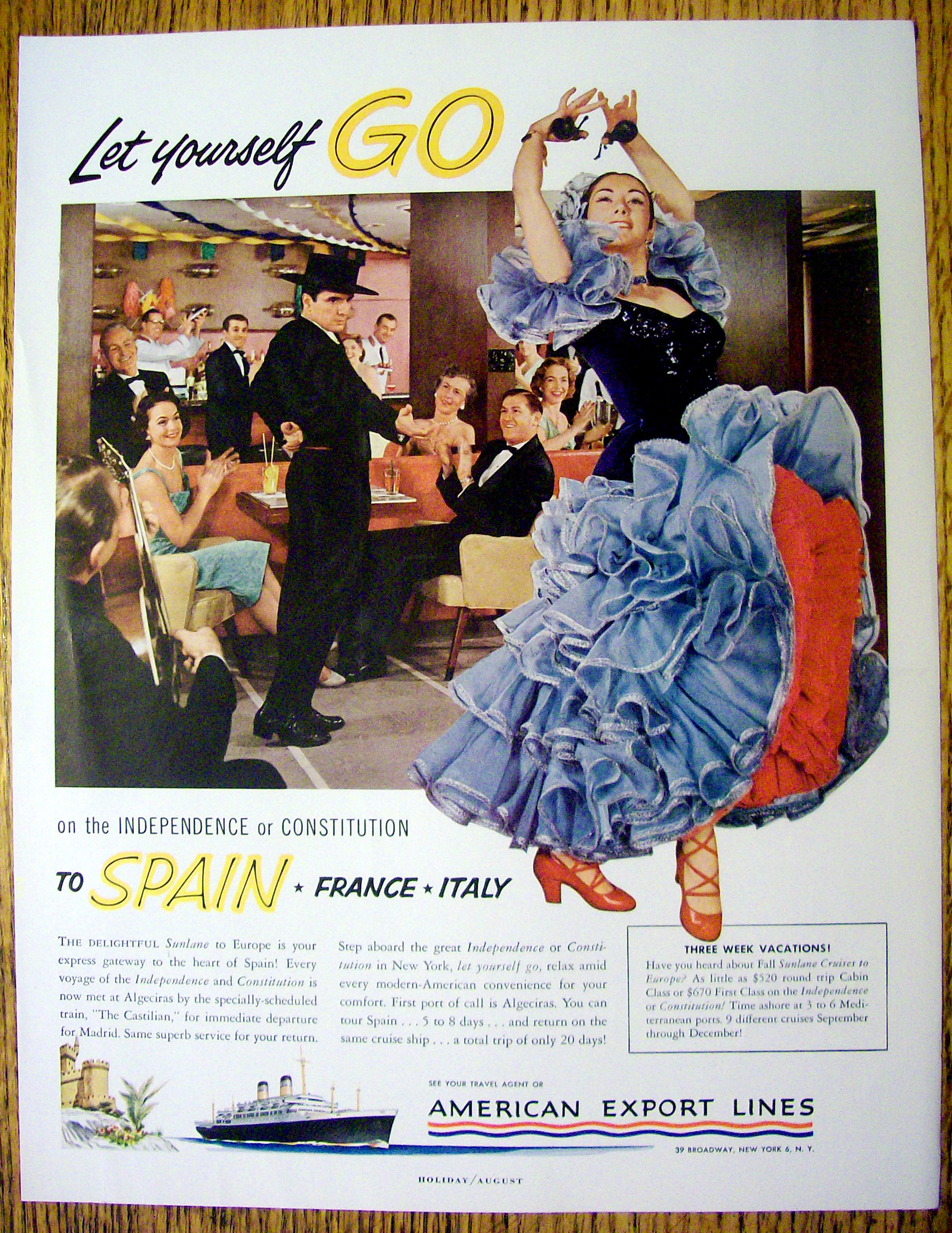 Vintage Ad: 1956 American Export Lines
