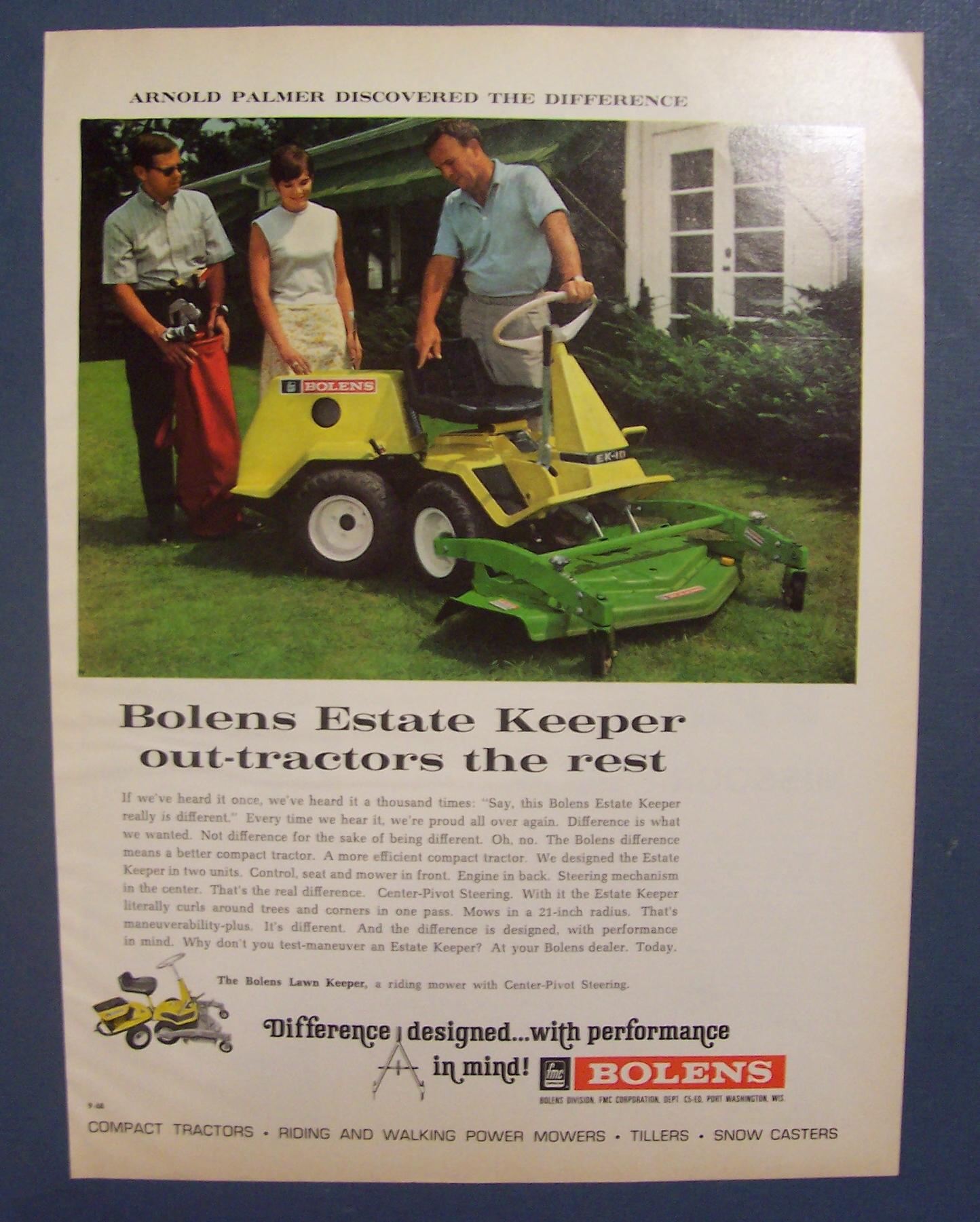 1968  Bolens  Estate  Keeper  with  Arnold  Palmer