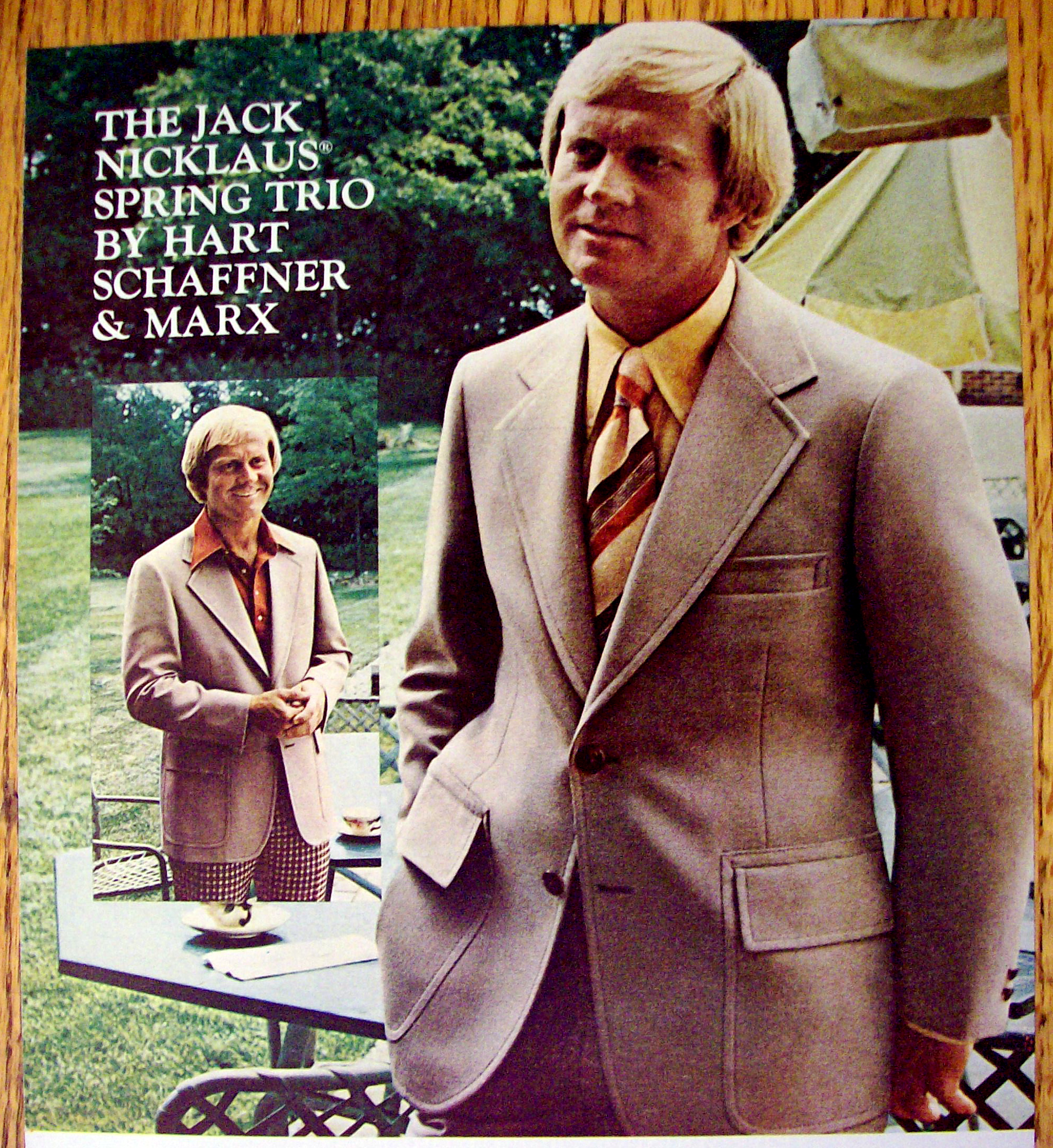 1976 Hart Schaffner & Marx Spring Trio w/ Jack Nicklaus