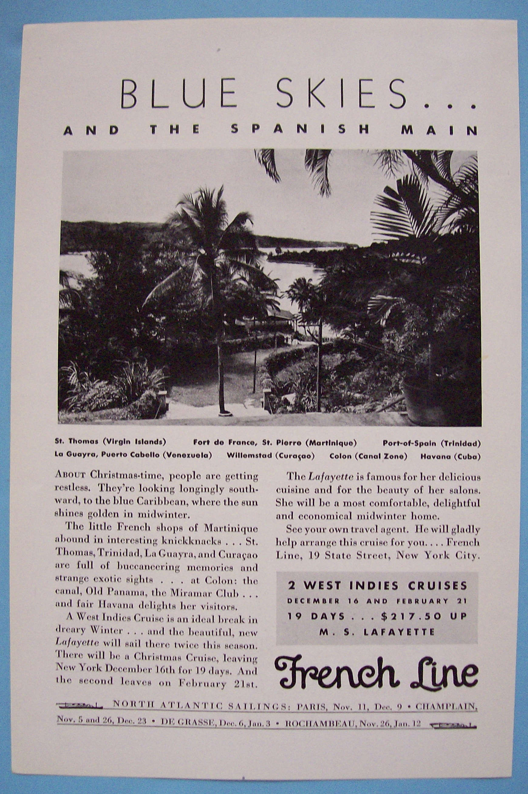 Vintage Ad: 1932 French Line