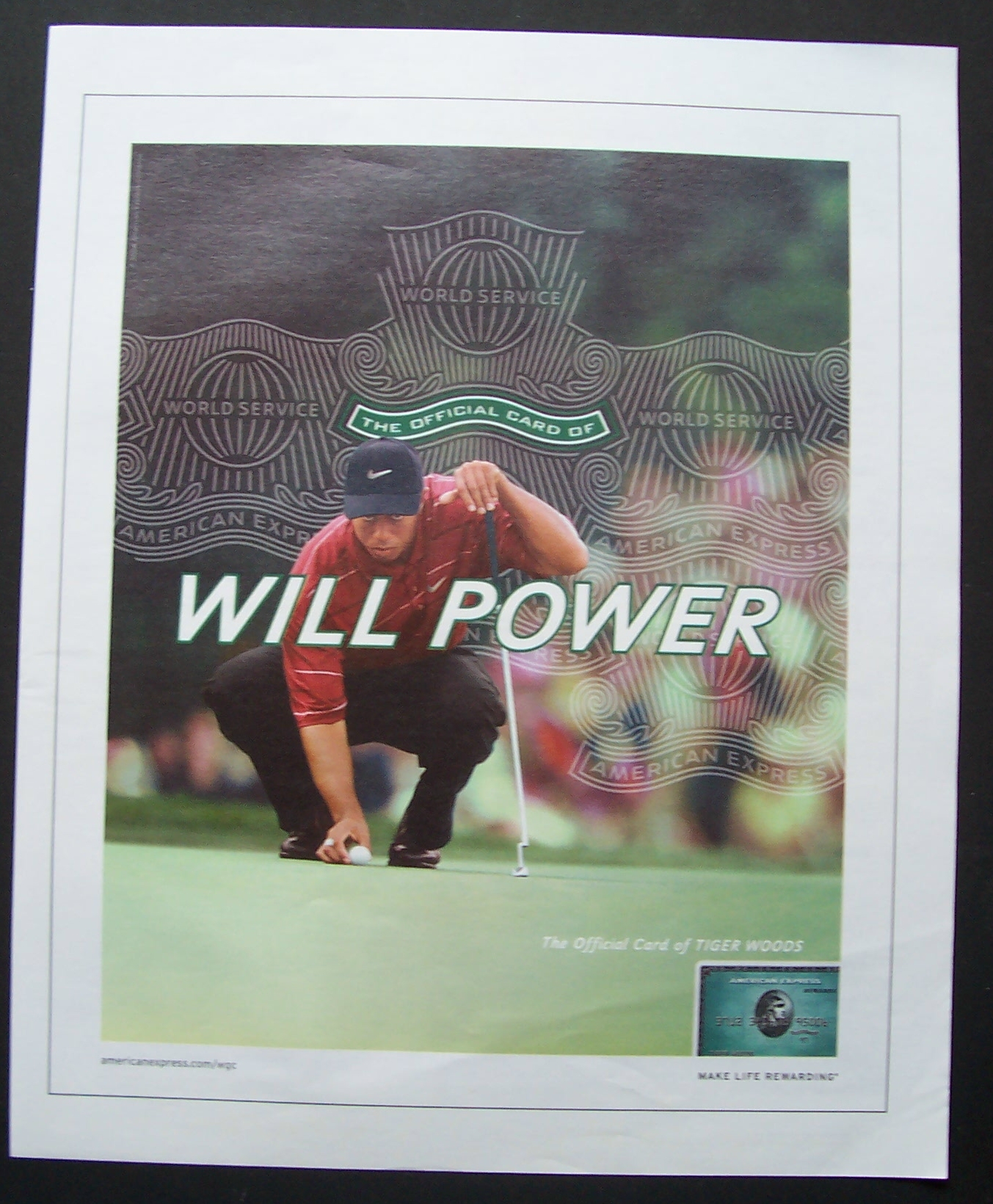 Vintage Ad: 2004 American Express with Tiger Woods