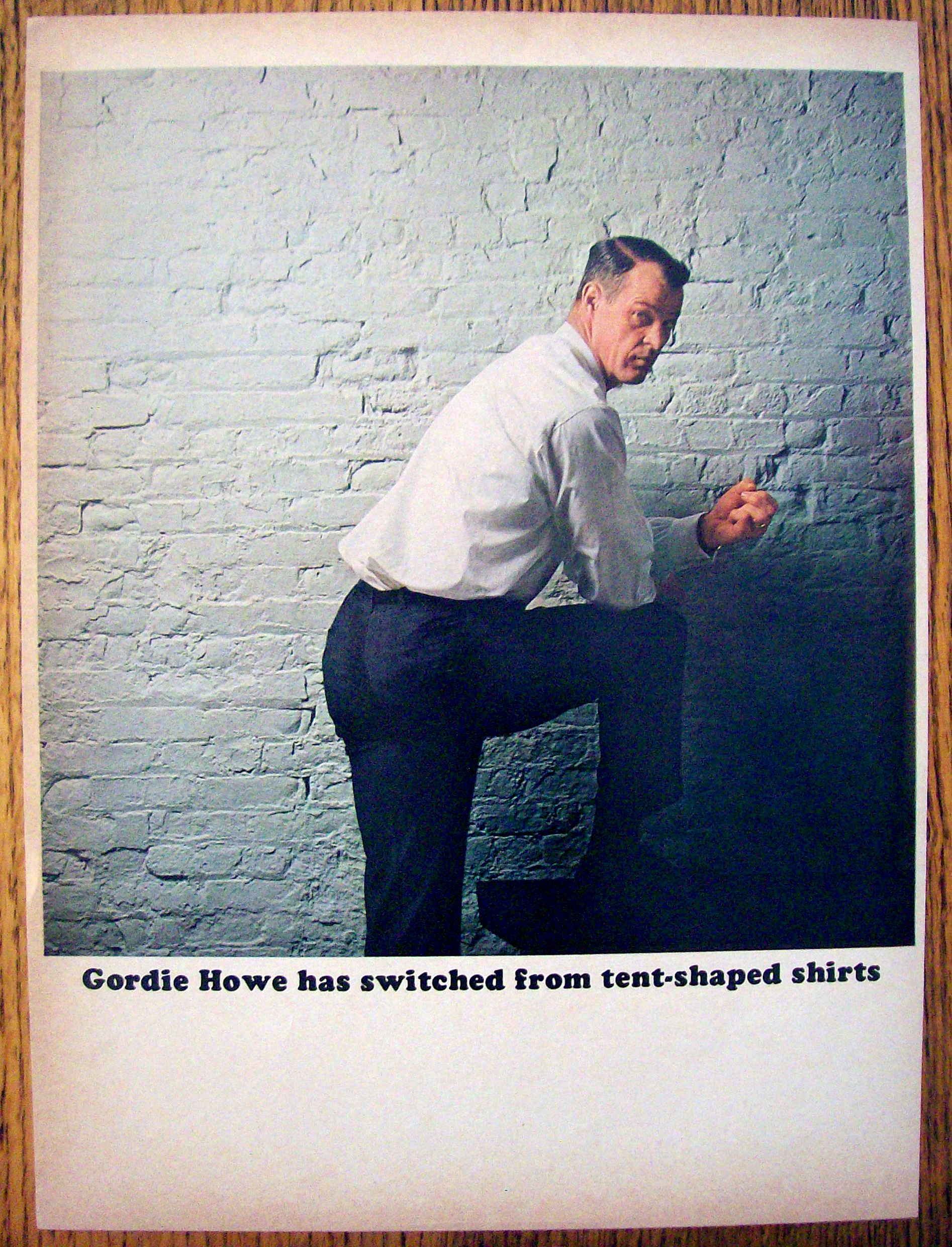 1963 Manhattan Shirts with Gordie Howe