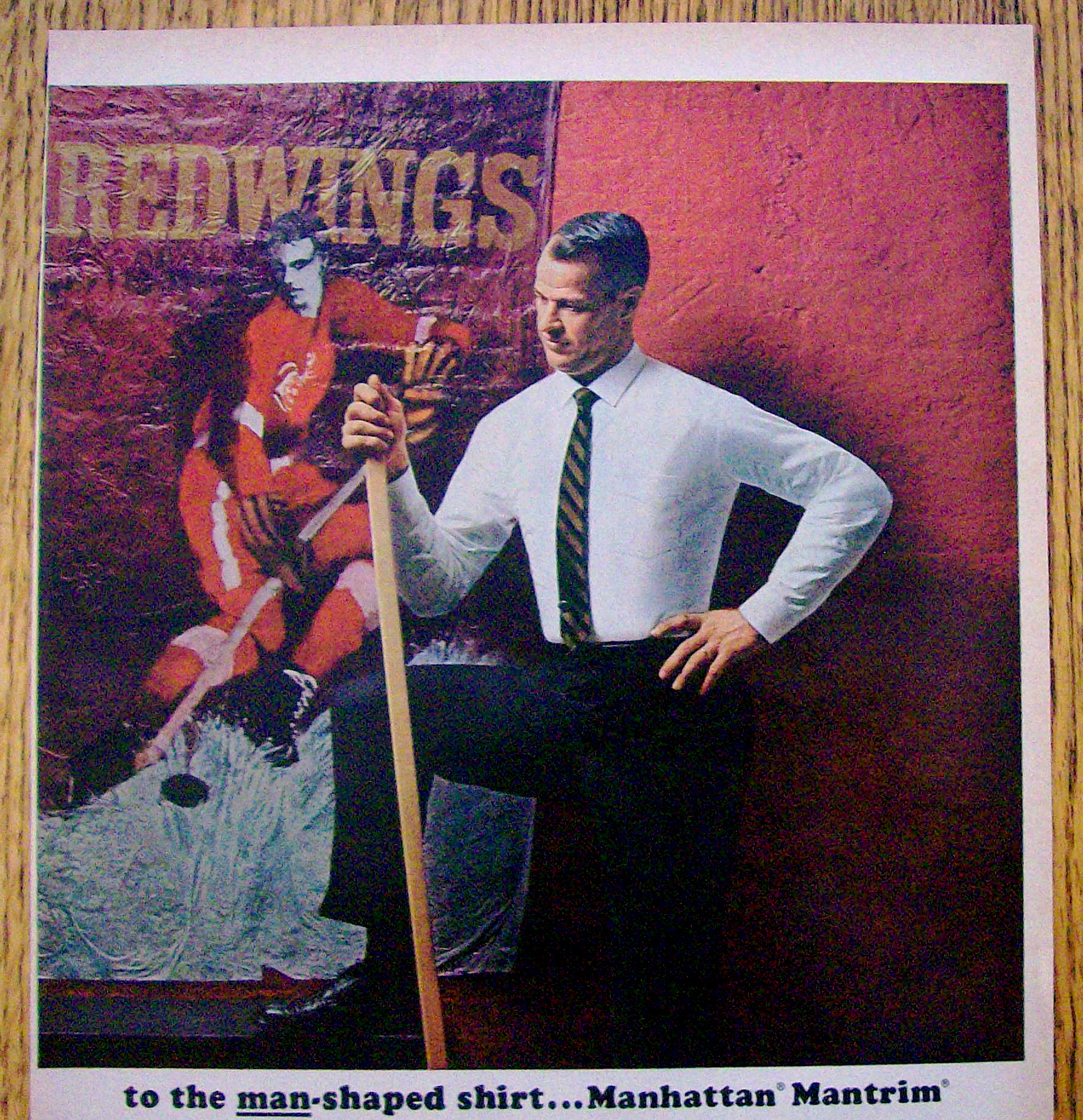 1963 Manhattan Shirts with Gordie Howe