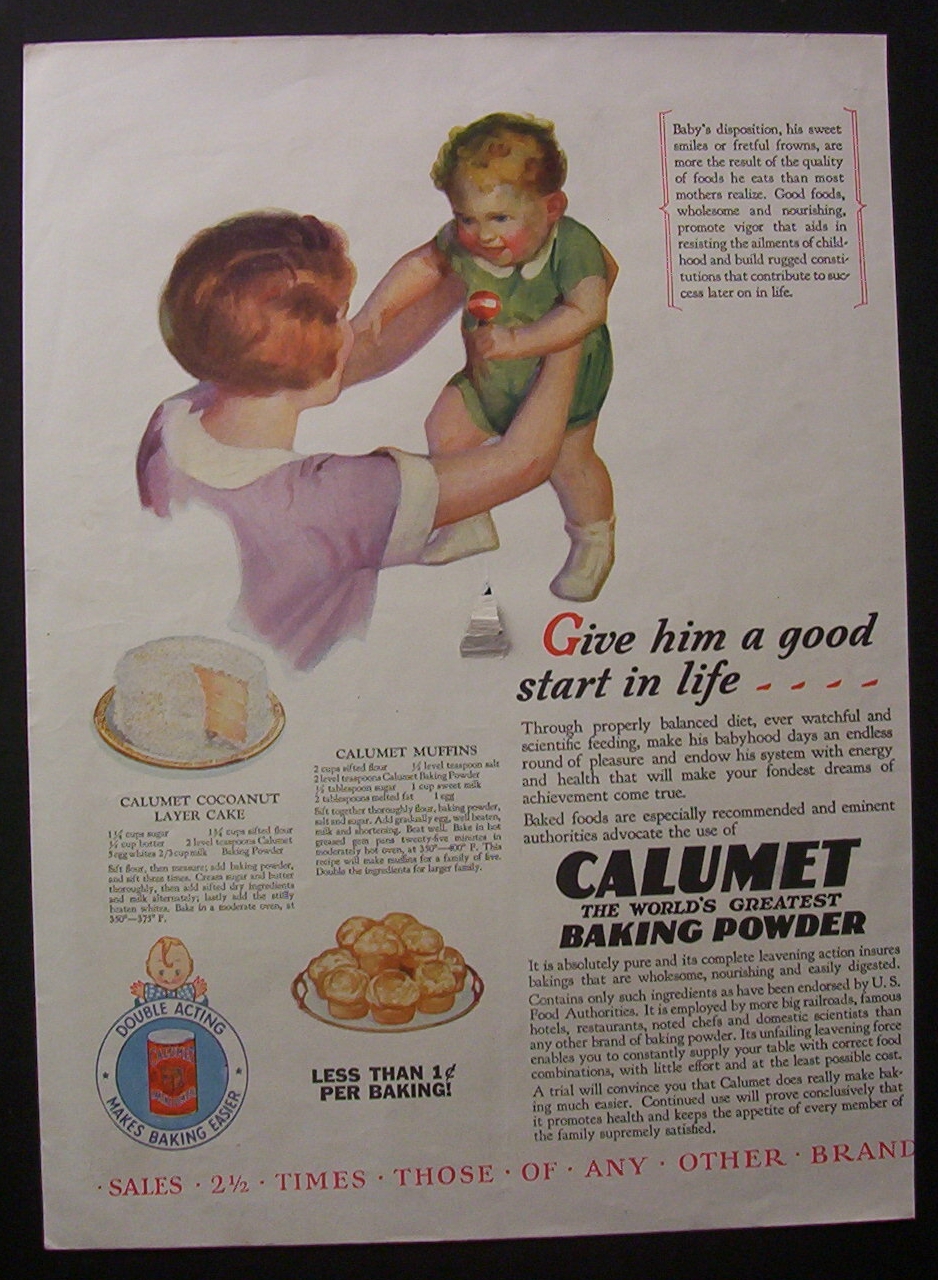 1928  Calumet  Baking  Powder