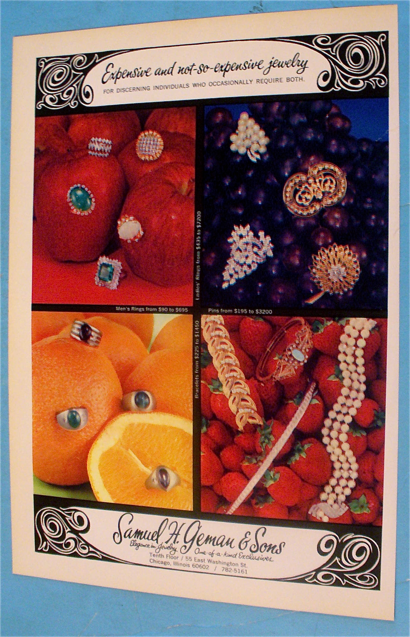 1966 Samuel Geman & Sons Jewelers With Jewelry