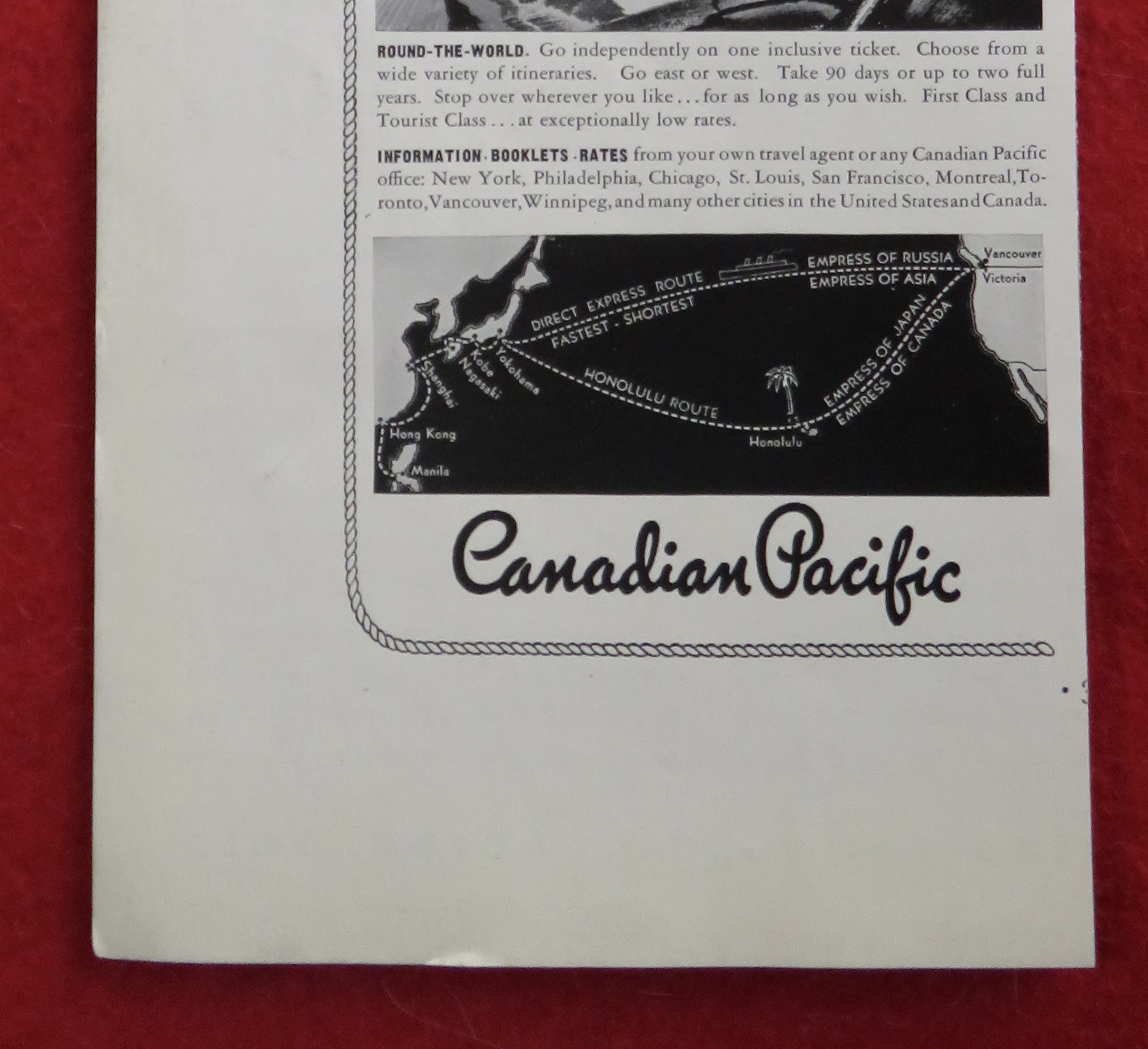 1934 Canadian Pacific with Empress Express To Orient