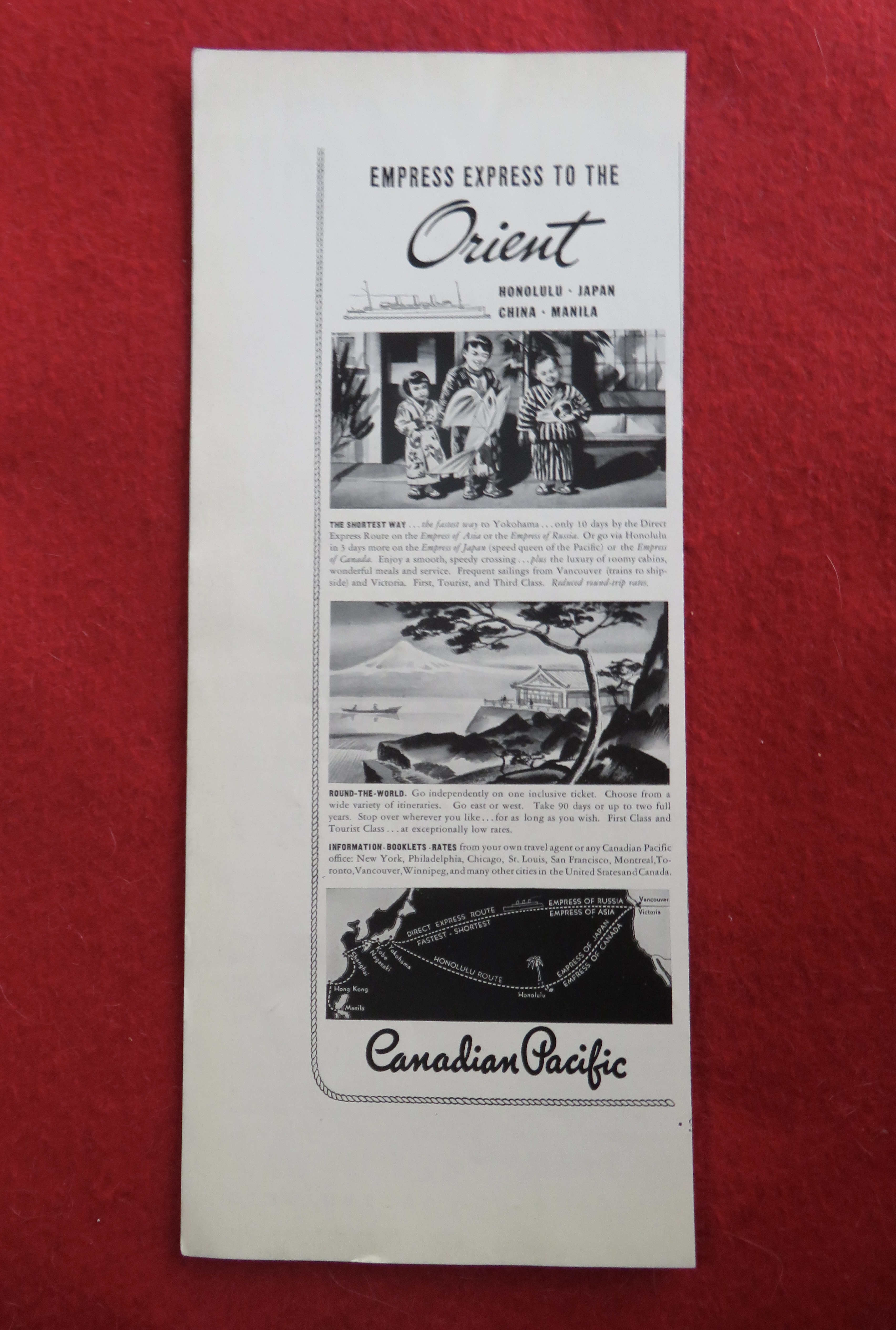 1934 Canadian Pacific with Empress Express To Orient