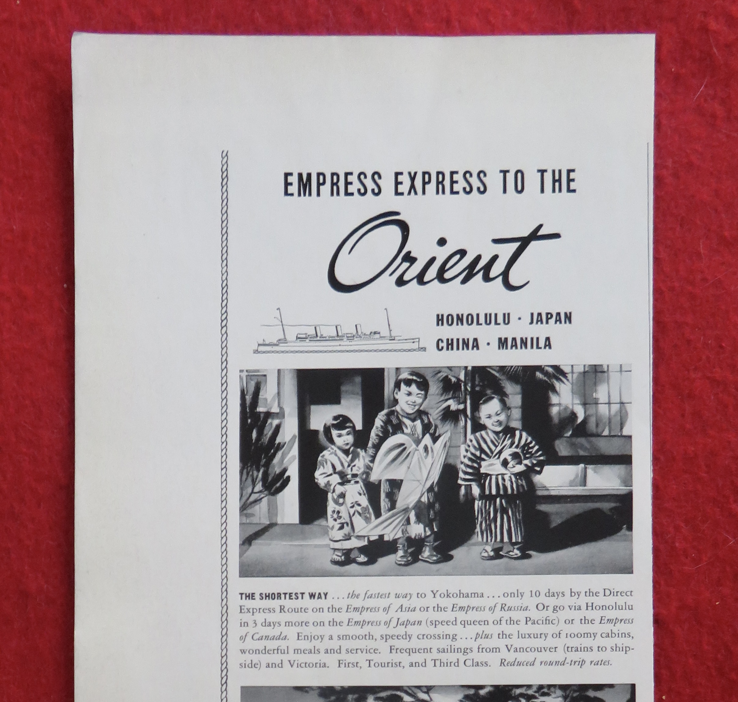 1934 Canadian Pacific with Empress Express To Orient