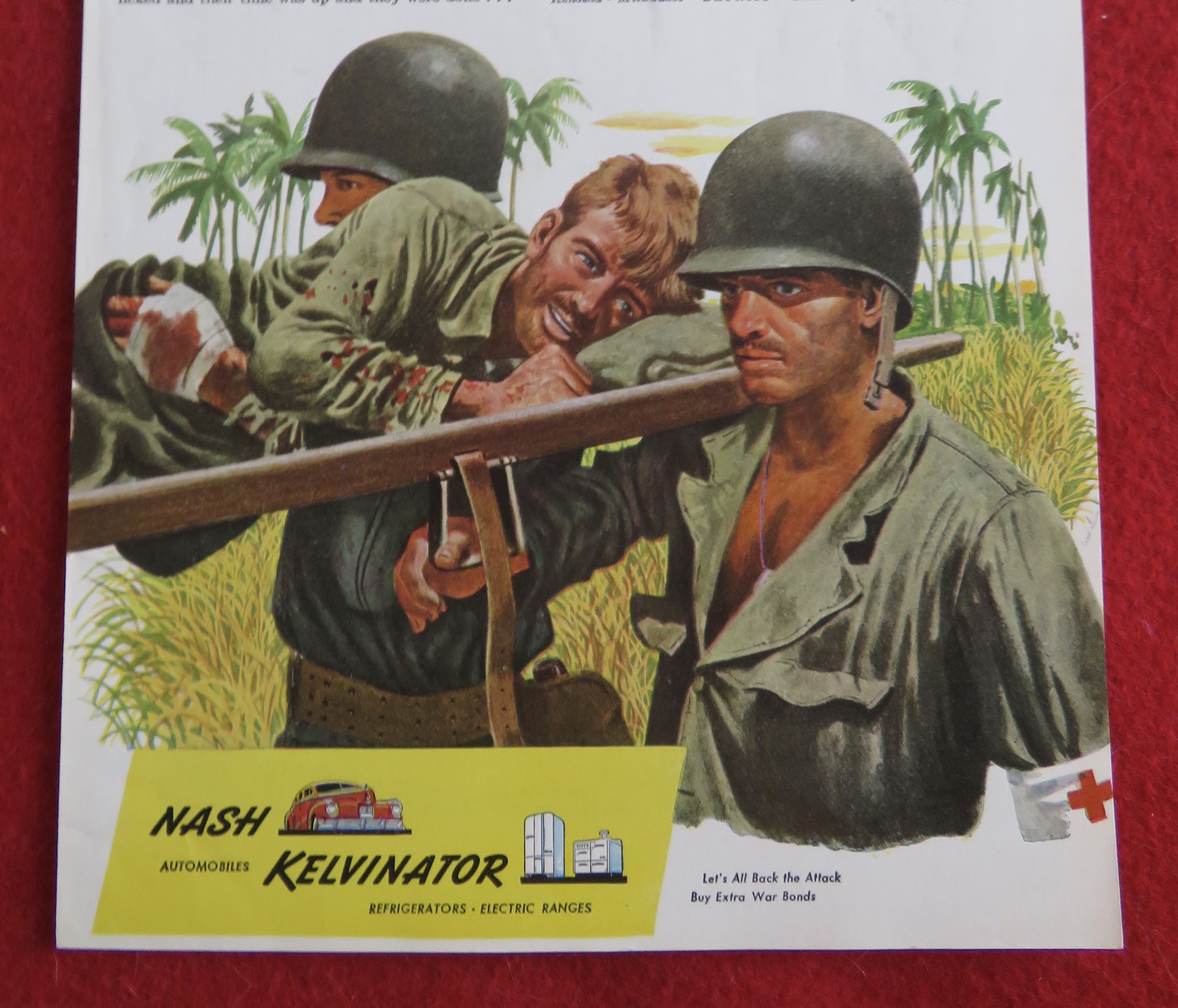 1944 Nash Kelvinator with Soldiers Carrying Soldier