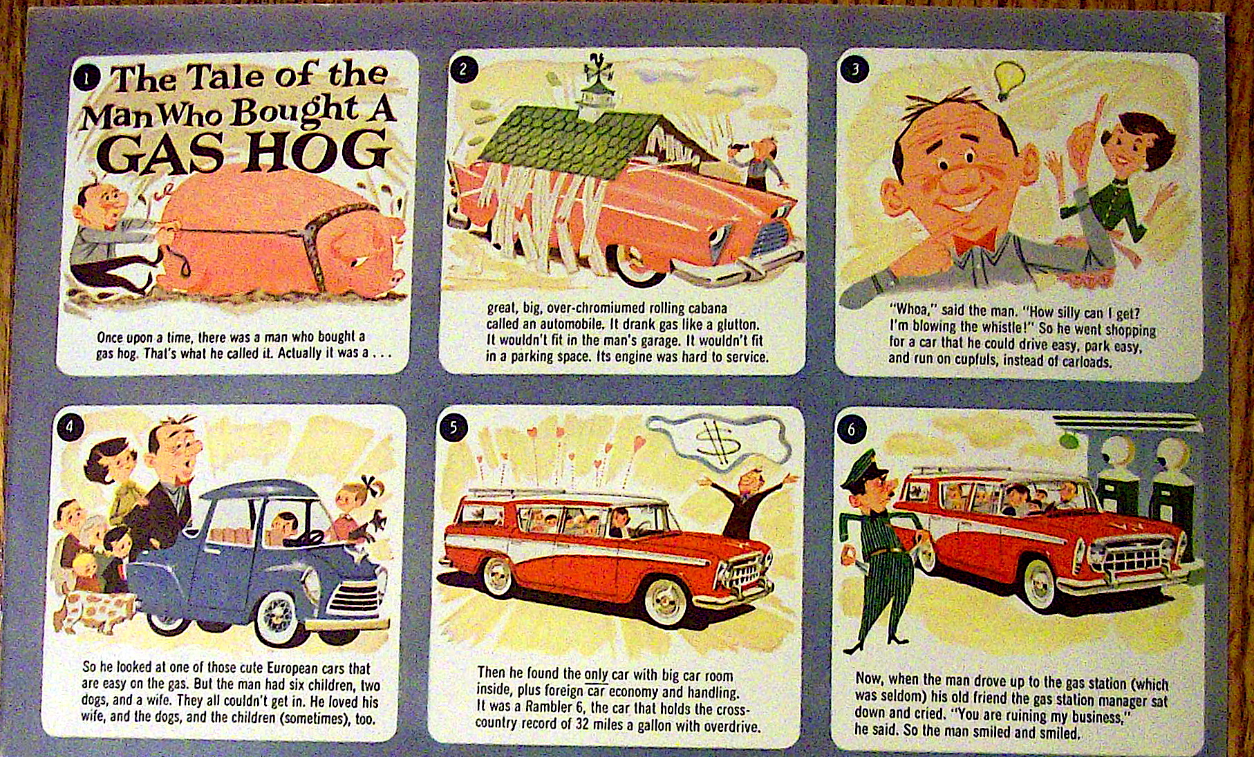 Vintage Ad: 1957 Rambler 6 or V-8
