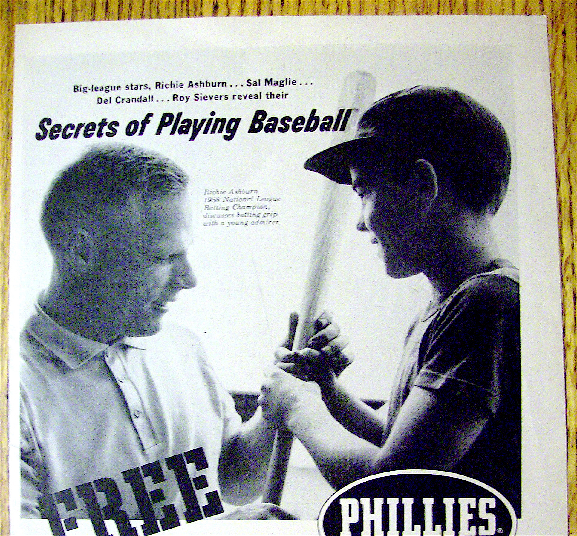 1959 Phillies Cigars with Richie Ashburn