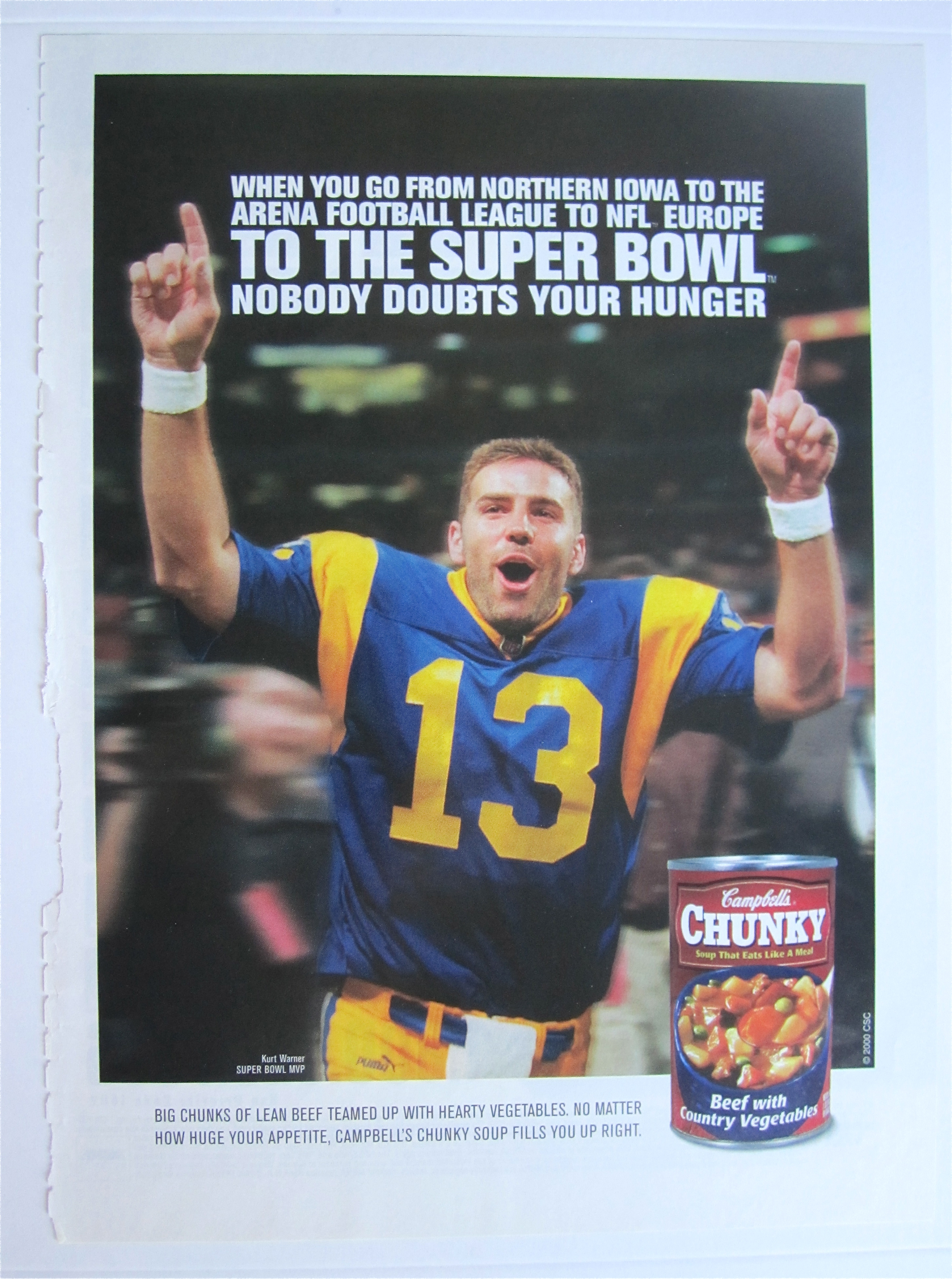 2000 Campbell's Chunky Soup w/ Kurt Warner