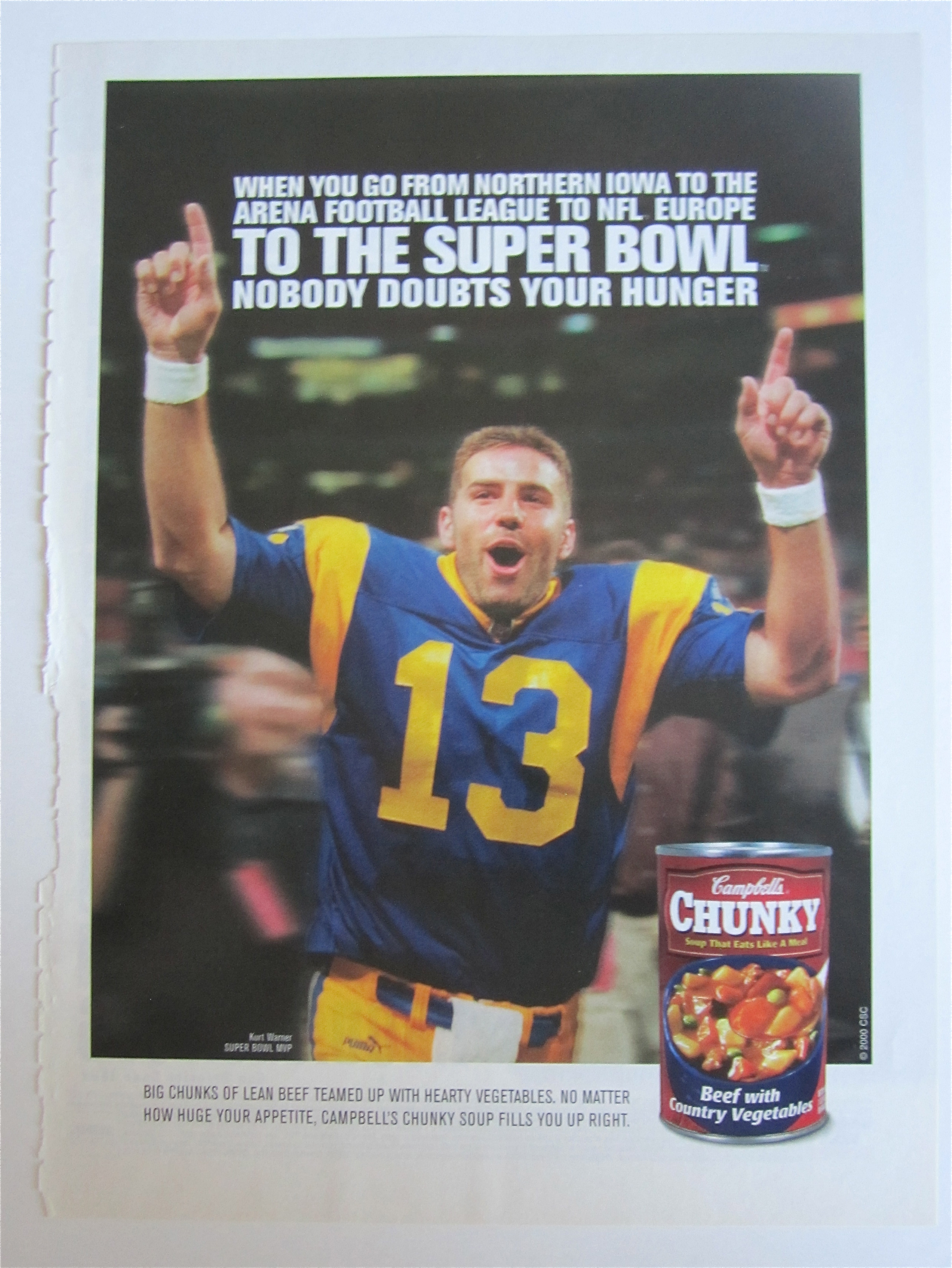 2000 Campbell's Chunky Soup w/ Kurt Warner