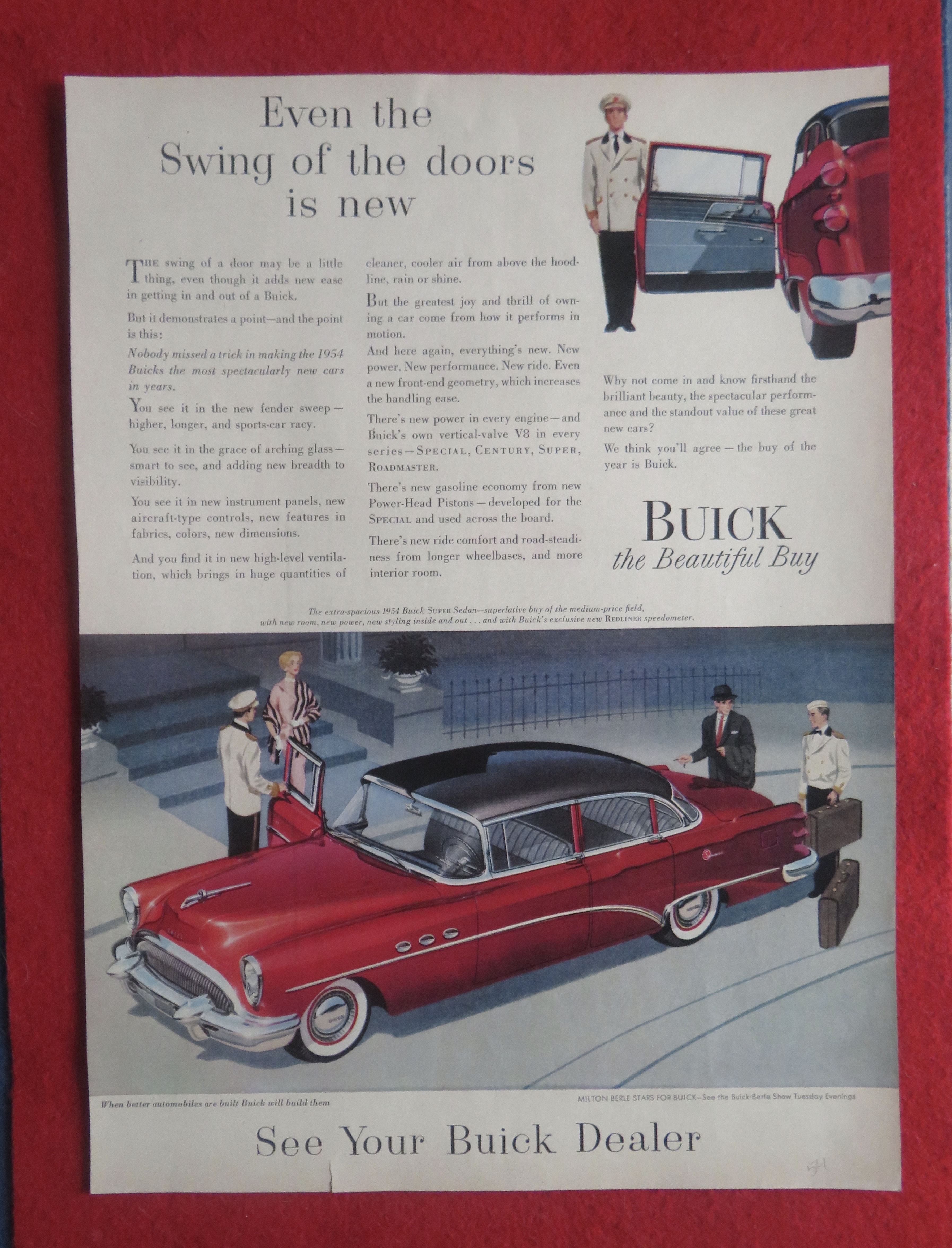 1954 Buick Automobile with Buick Super Sedan