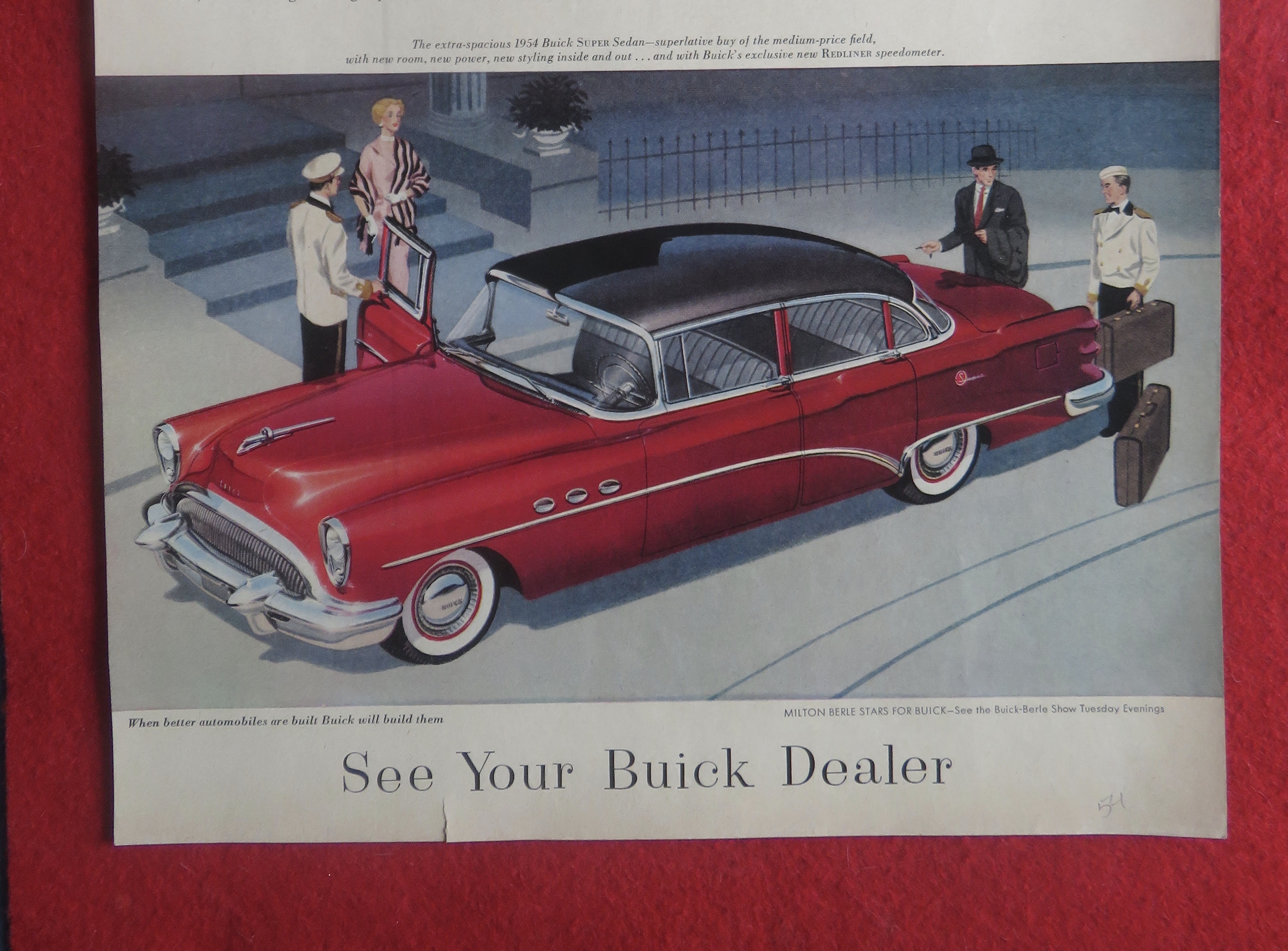 1954 Buick Automobile with Buick Super Sedan