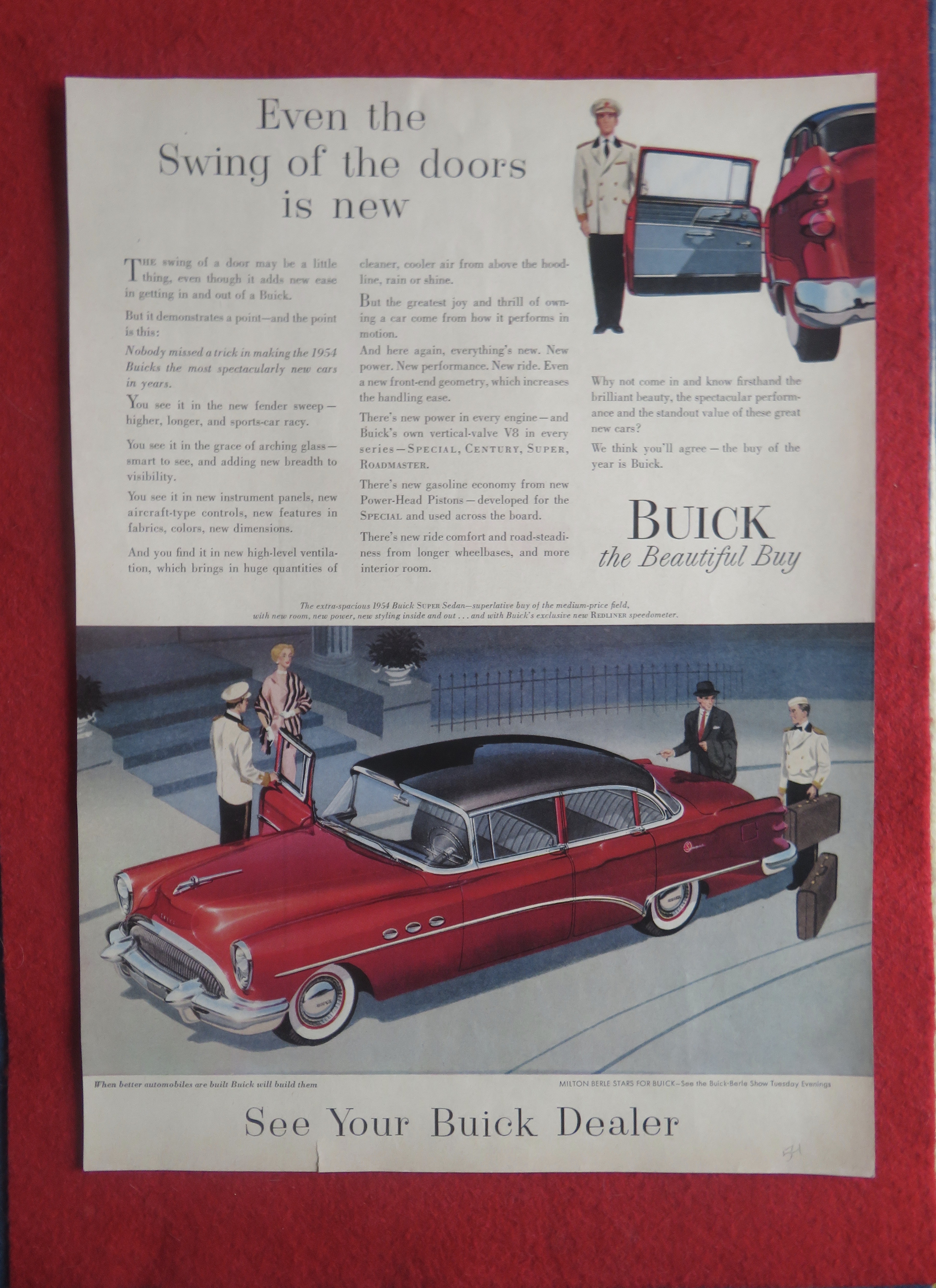 1954 Buick Automobile with Buick Super Sedan