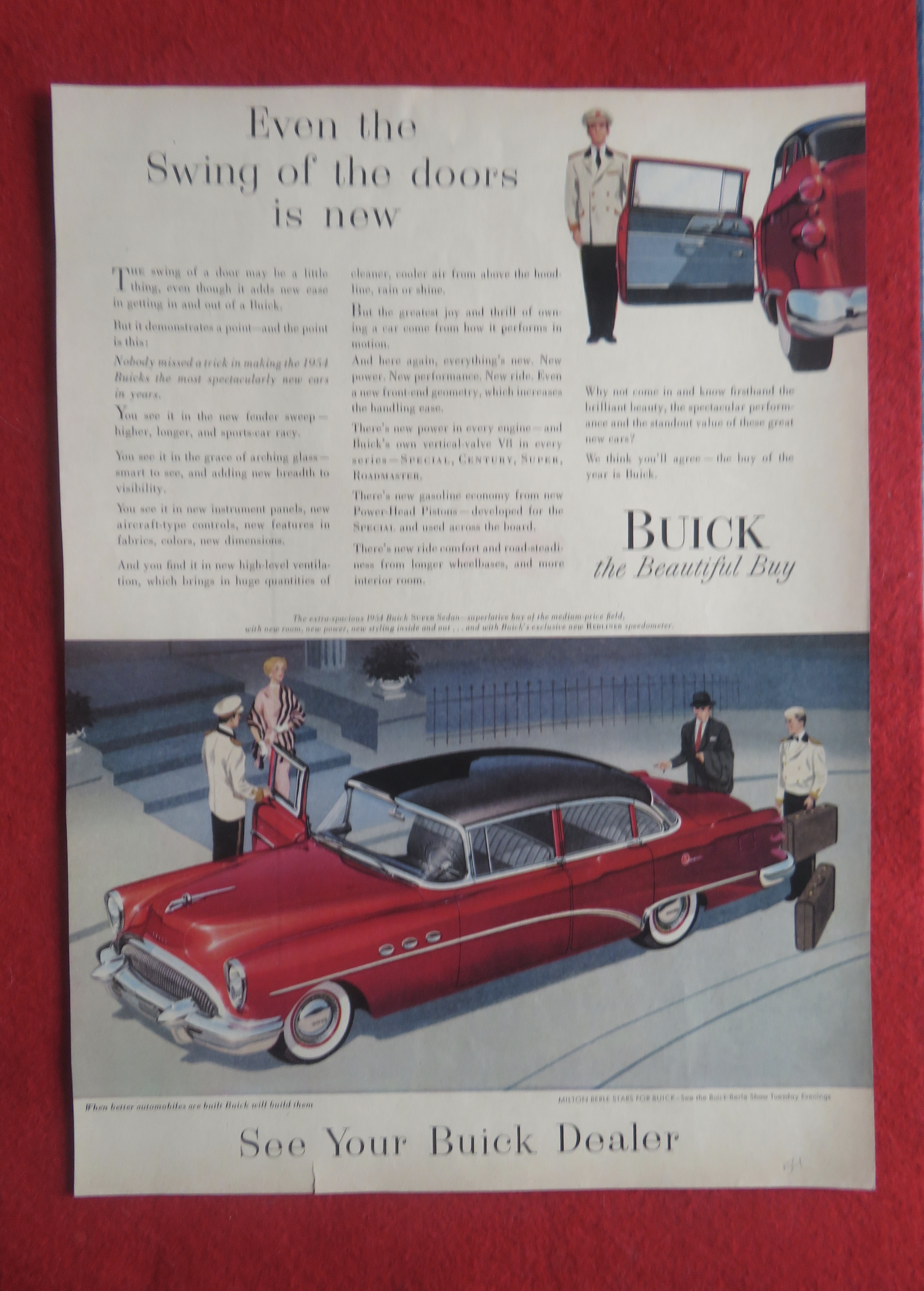 1954 Buick Automobile with Buick Super Sedan