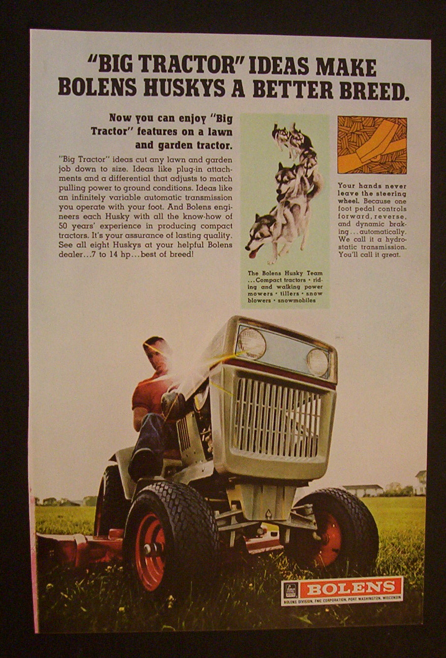 1970  Bolens  Big  Tractor