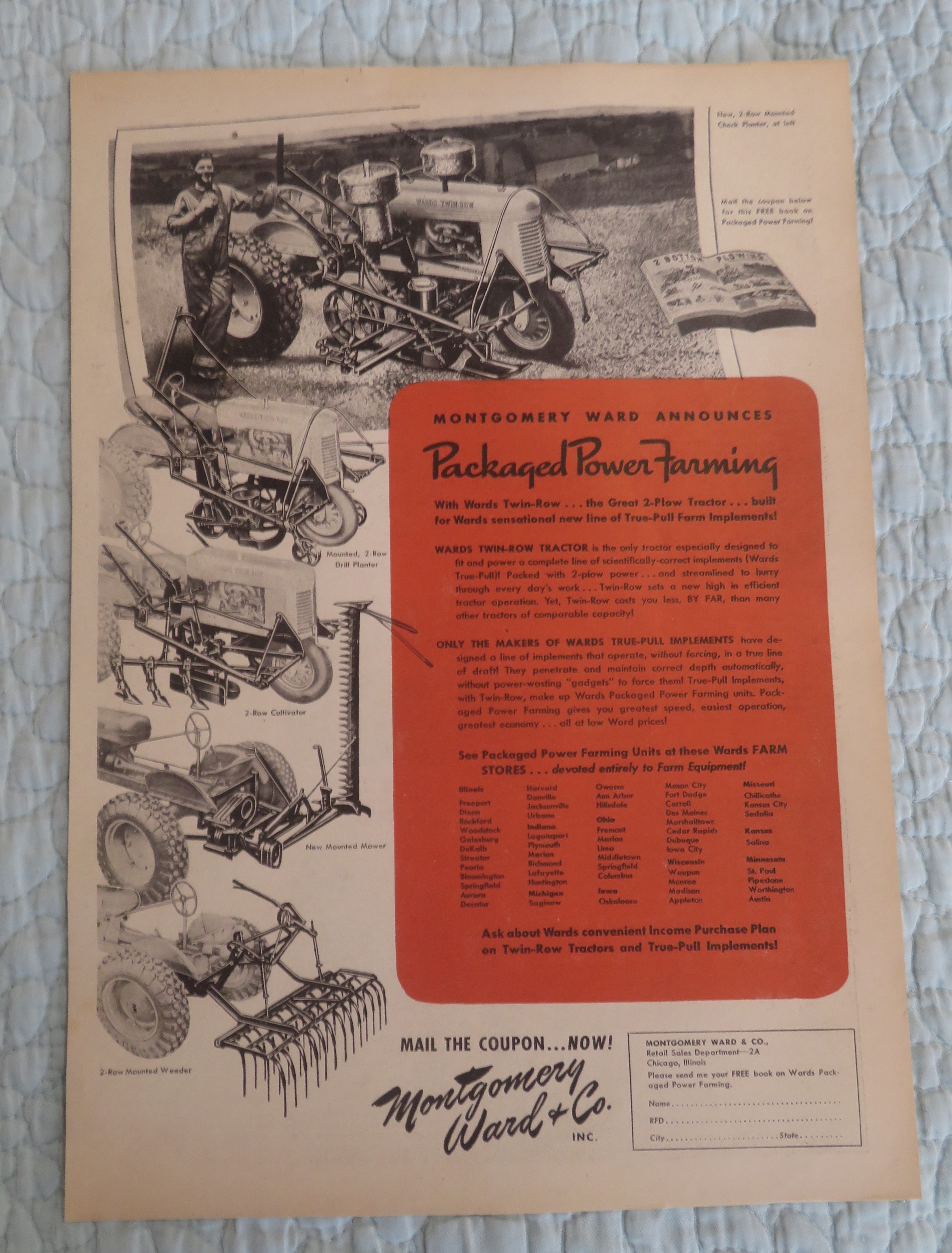 1941 Montgomery Ward & Company with Power Farming