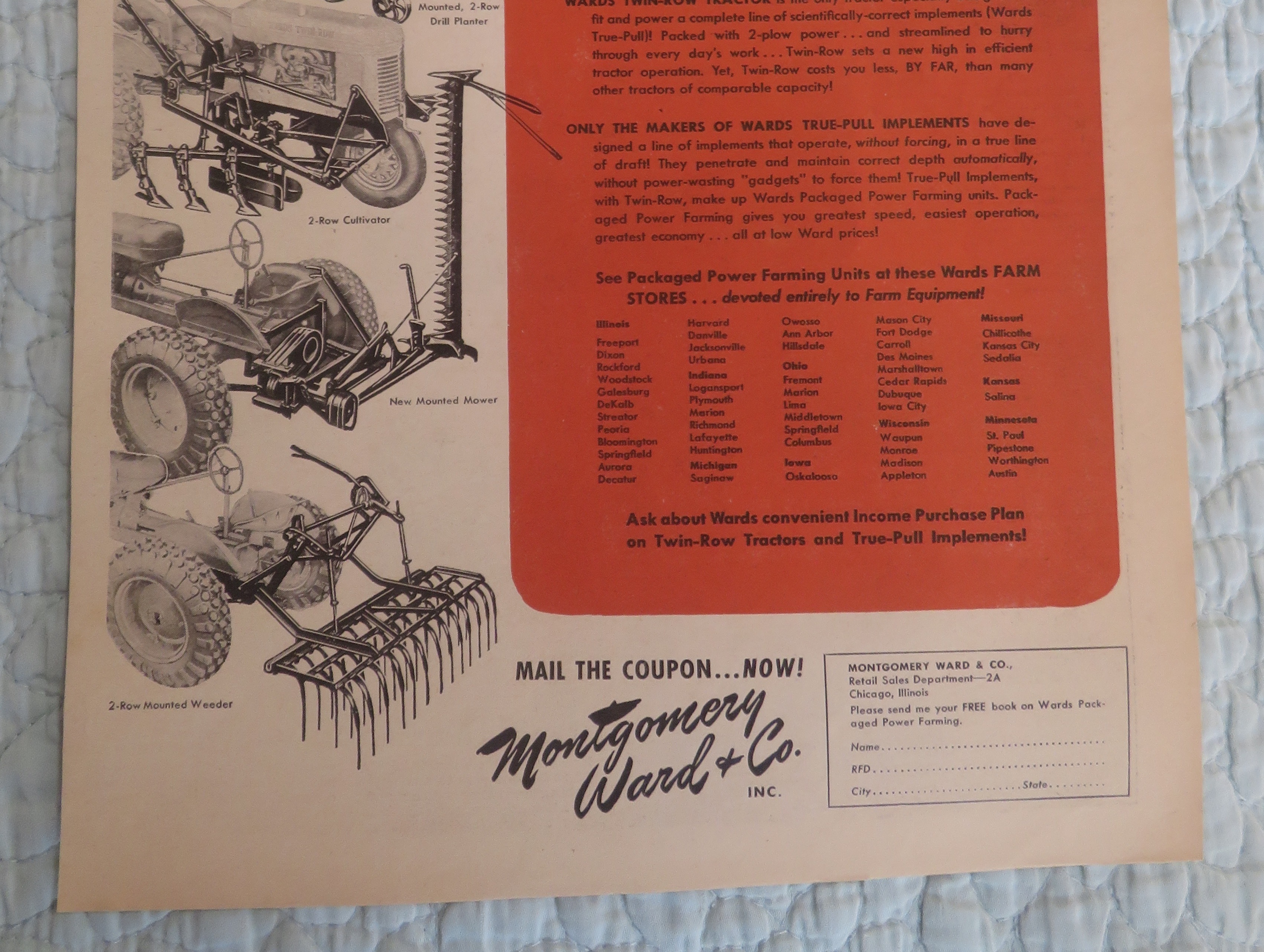1941 Montgomery Ward & Company with Power Farming
