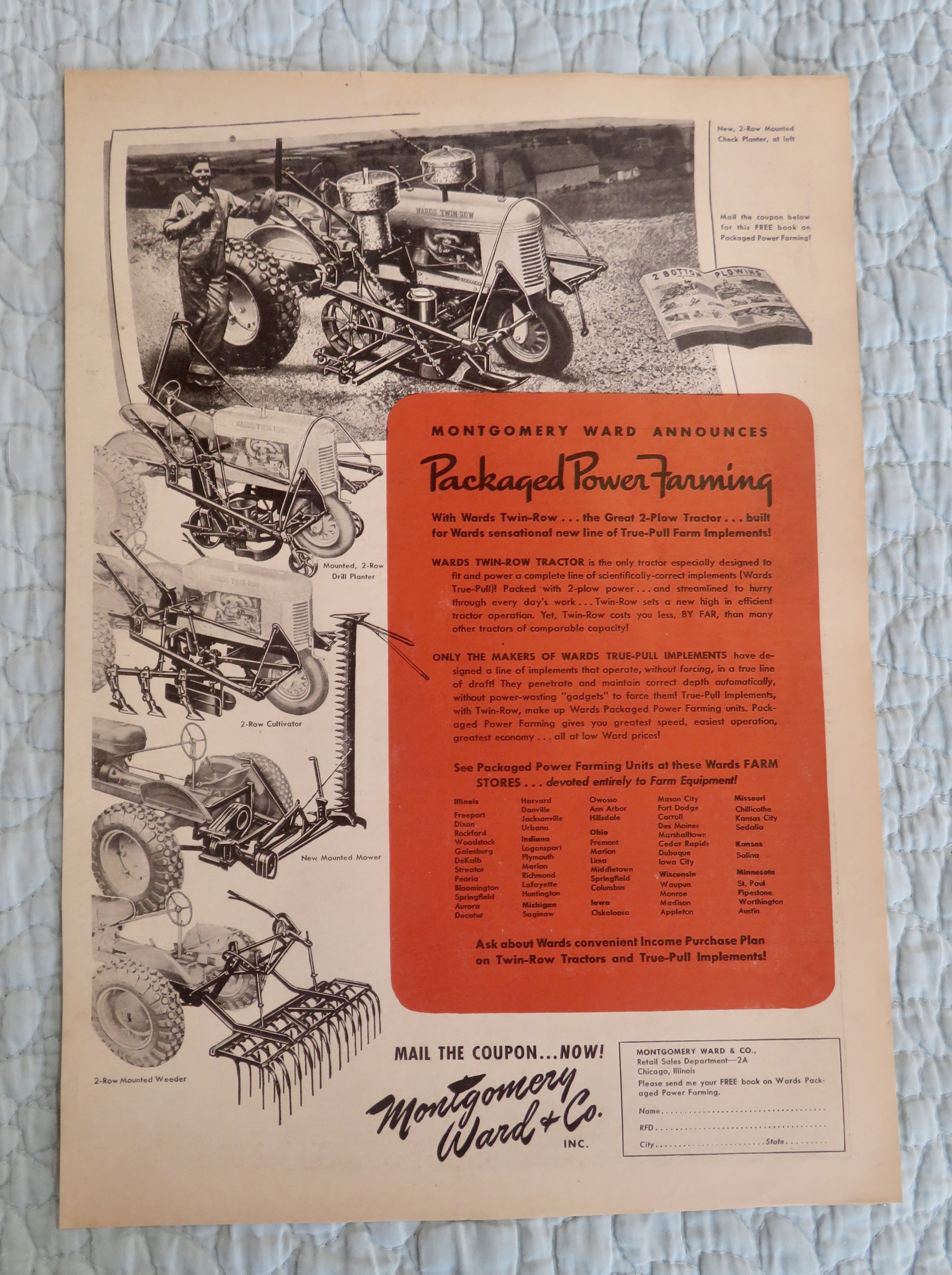 1941 Montgomery Ward & Company with Power Farming