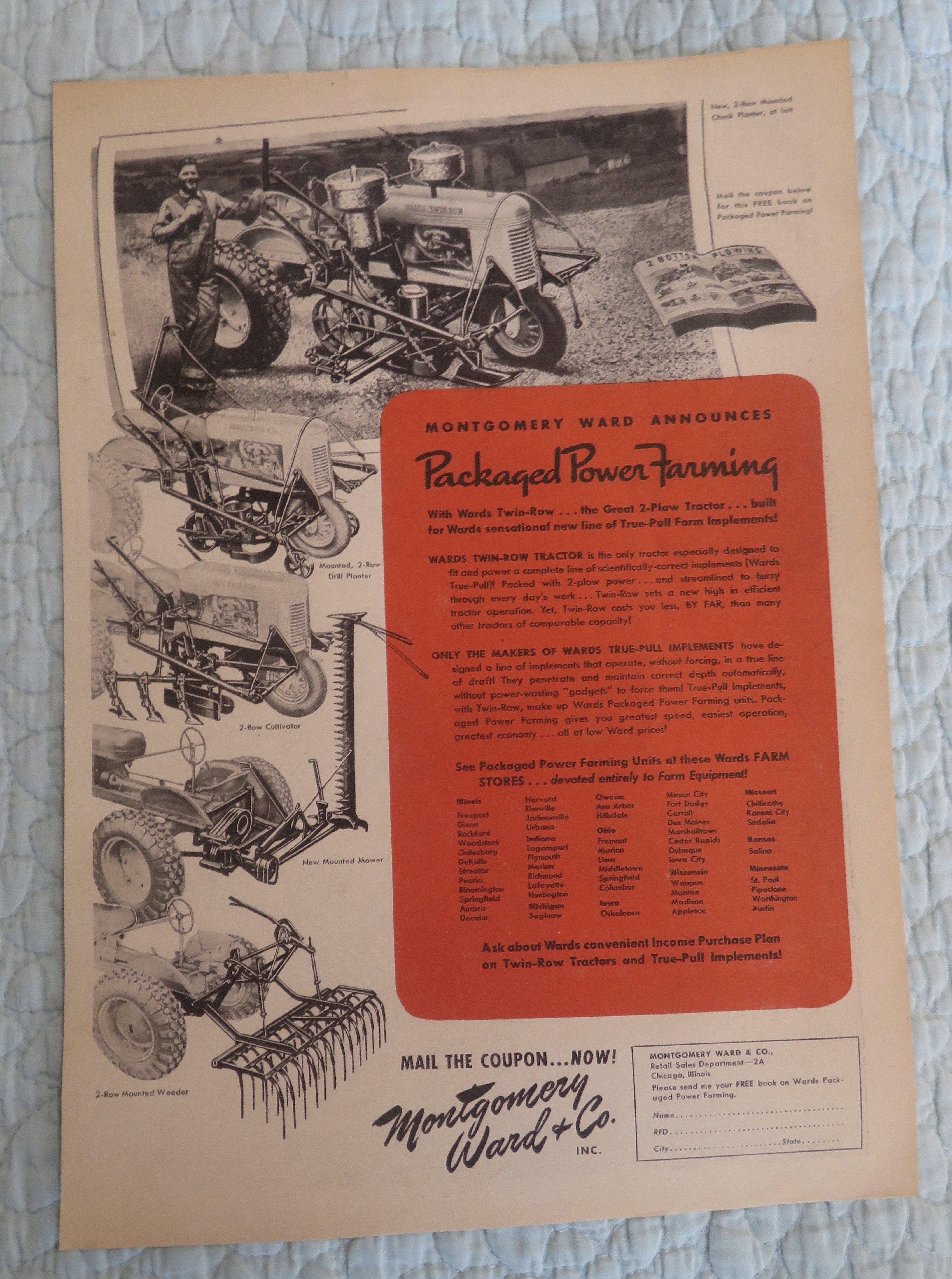1941 Montgomery Ward & Company with Power Farming