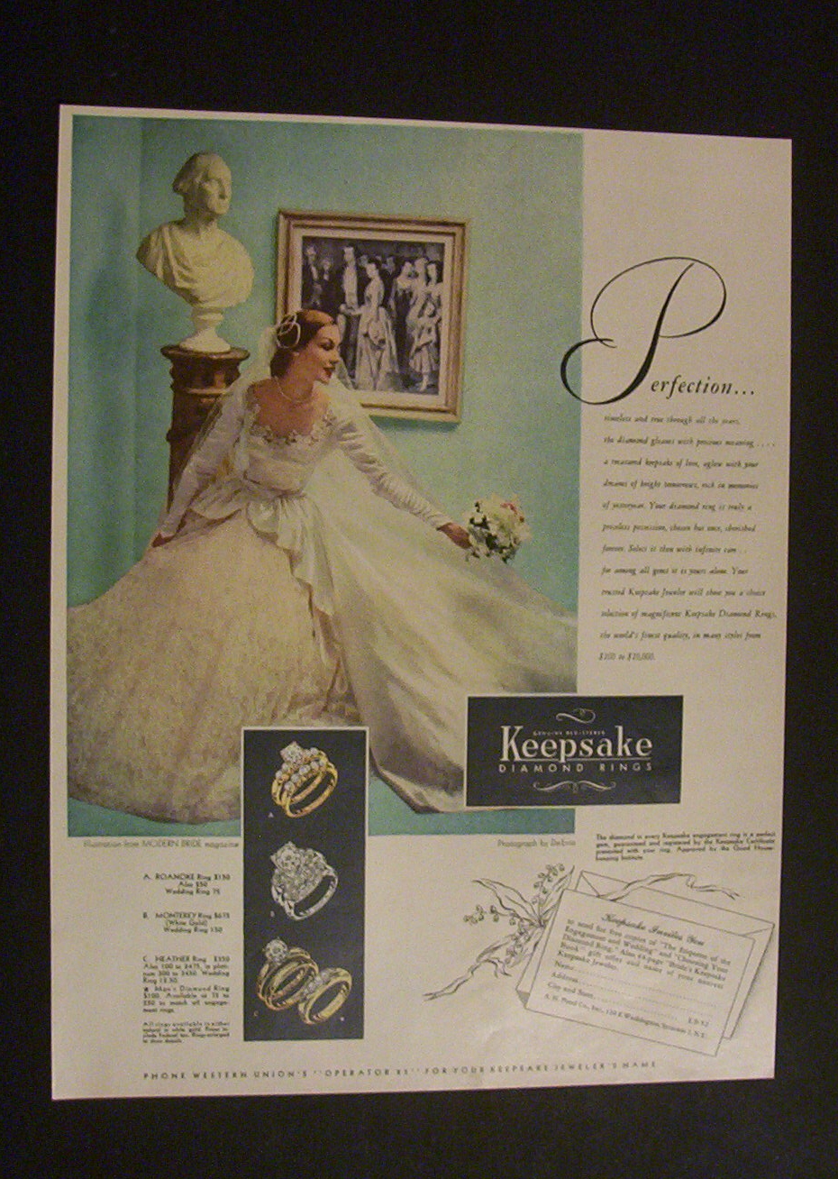 1952  Keepsake  Diamond  Rings