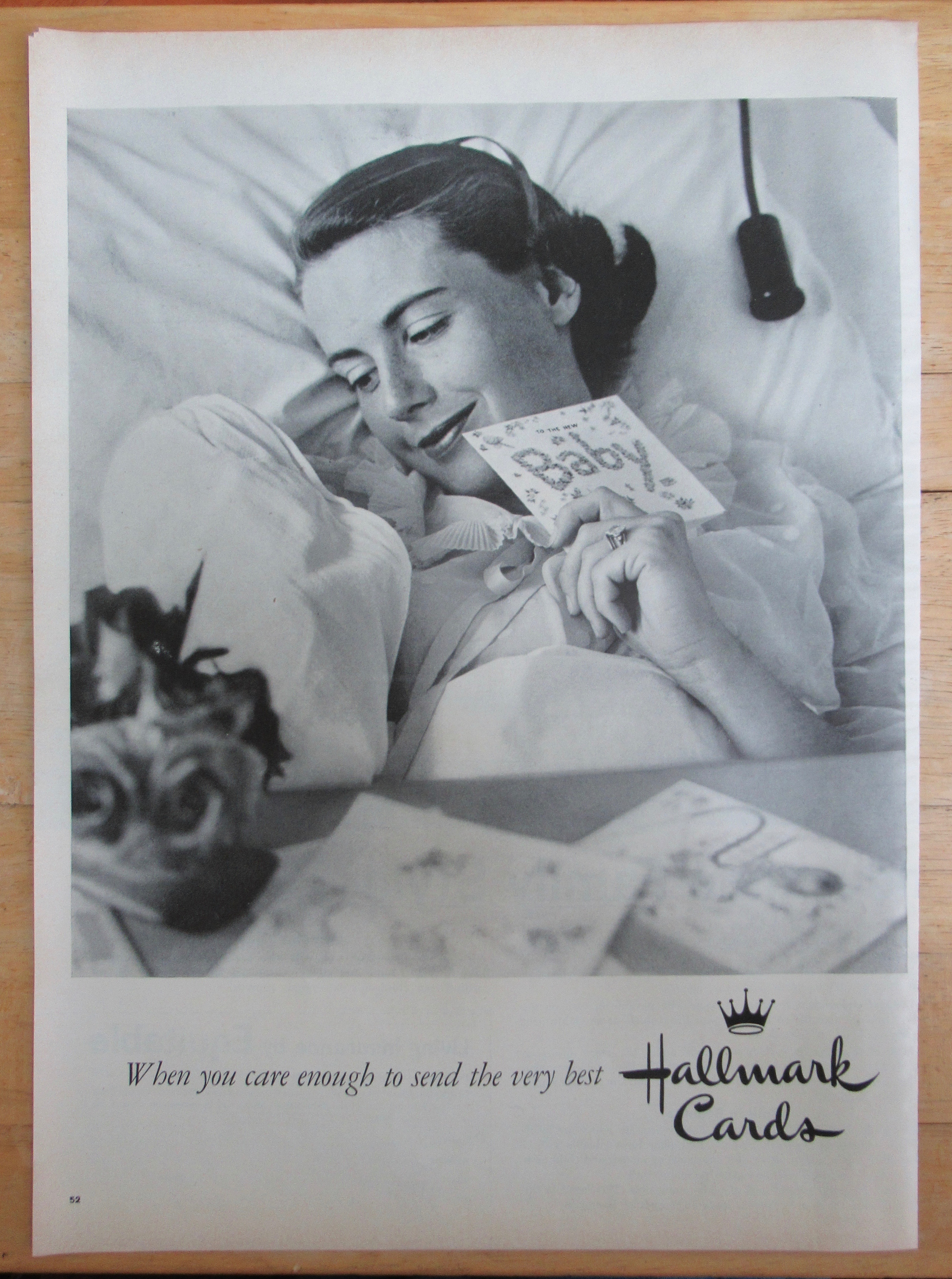 1957 Hallmark Cards with Mother & Her Baby with Card