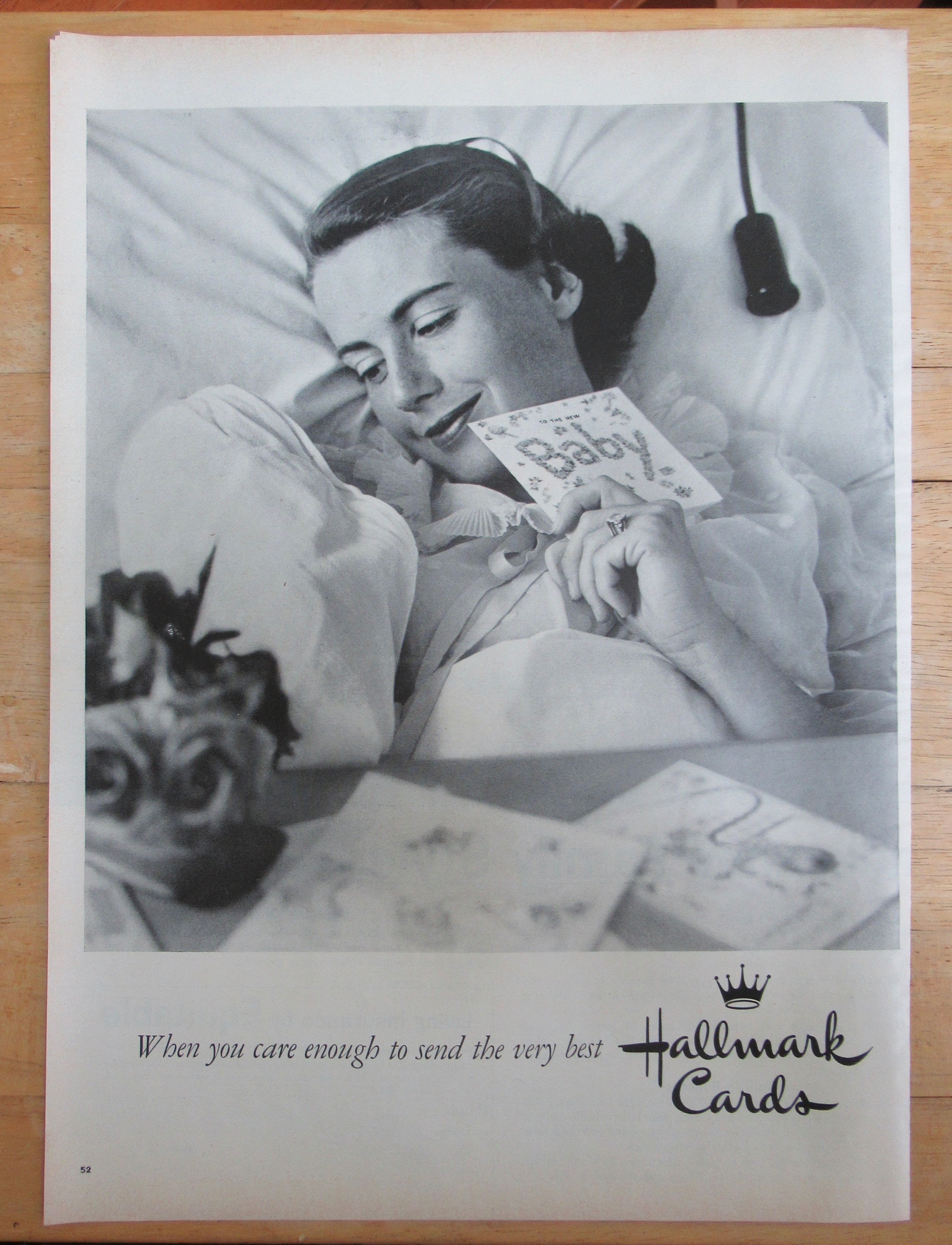 1957 Hallmark Cards with Mother & Her Baby with Card