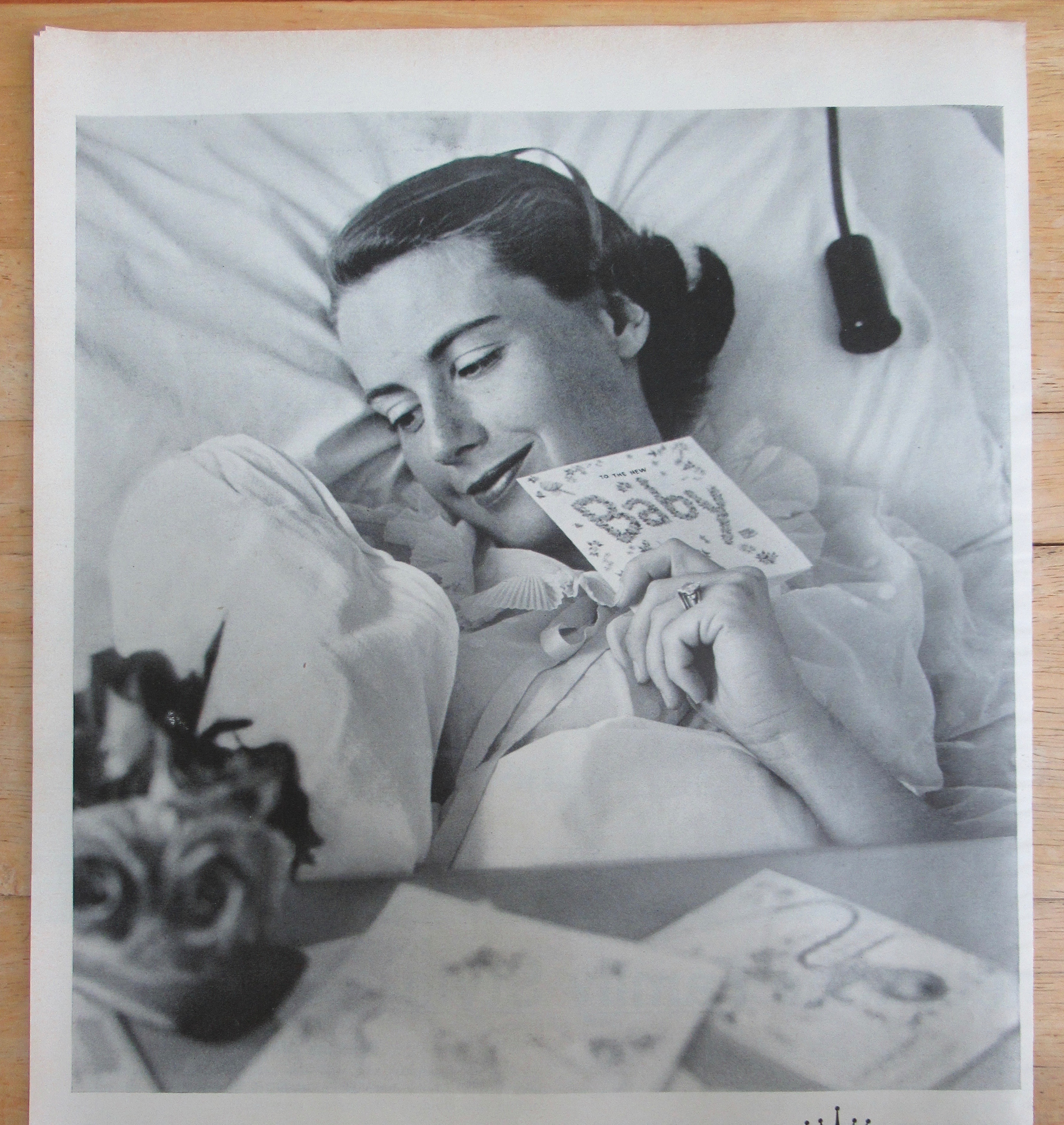 1957 Hallmark Cards with Mother & Her Baby with Card