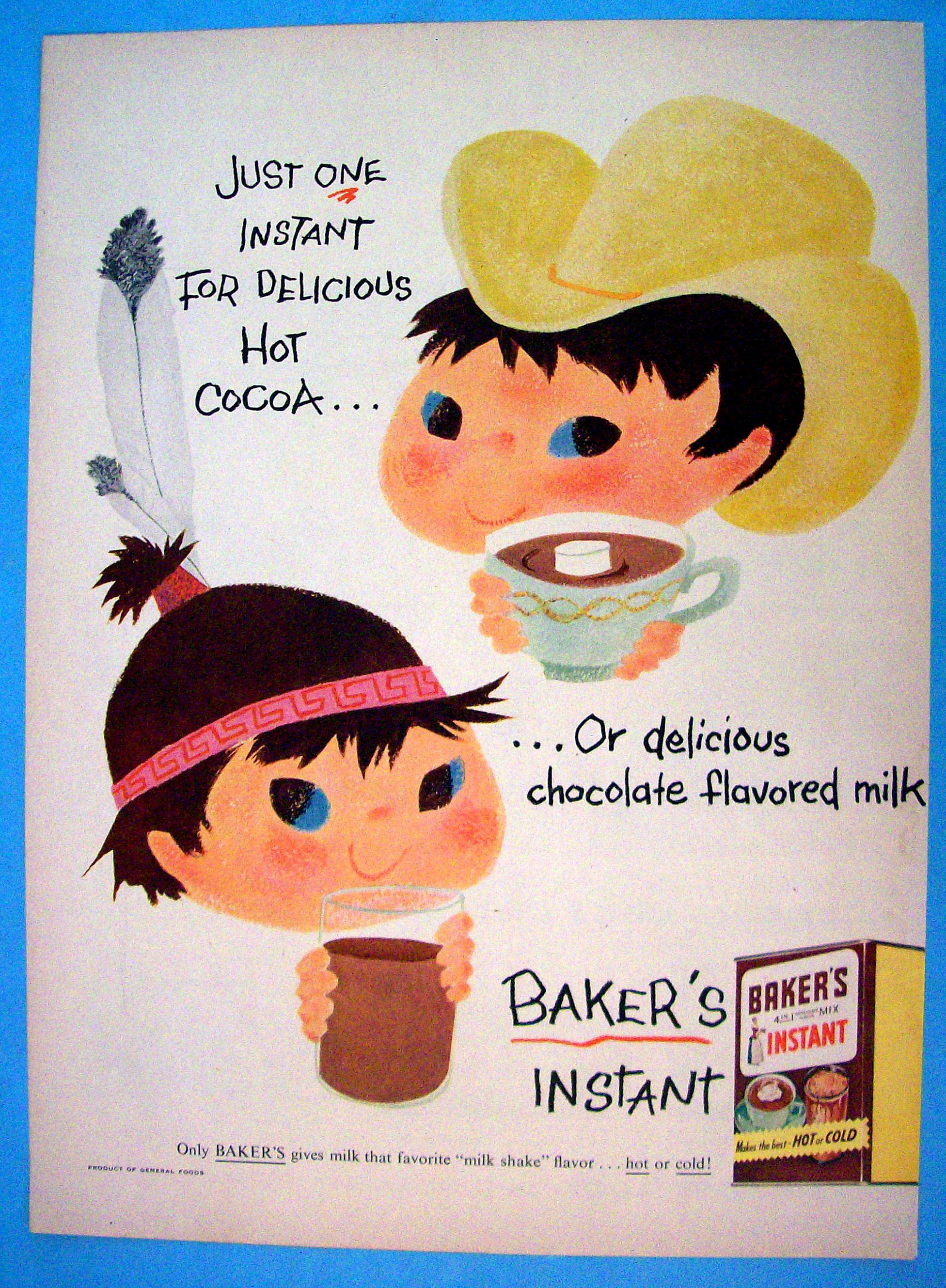 Vintage Ad: 1956 Baker's Instant Mix