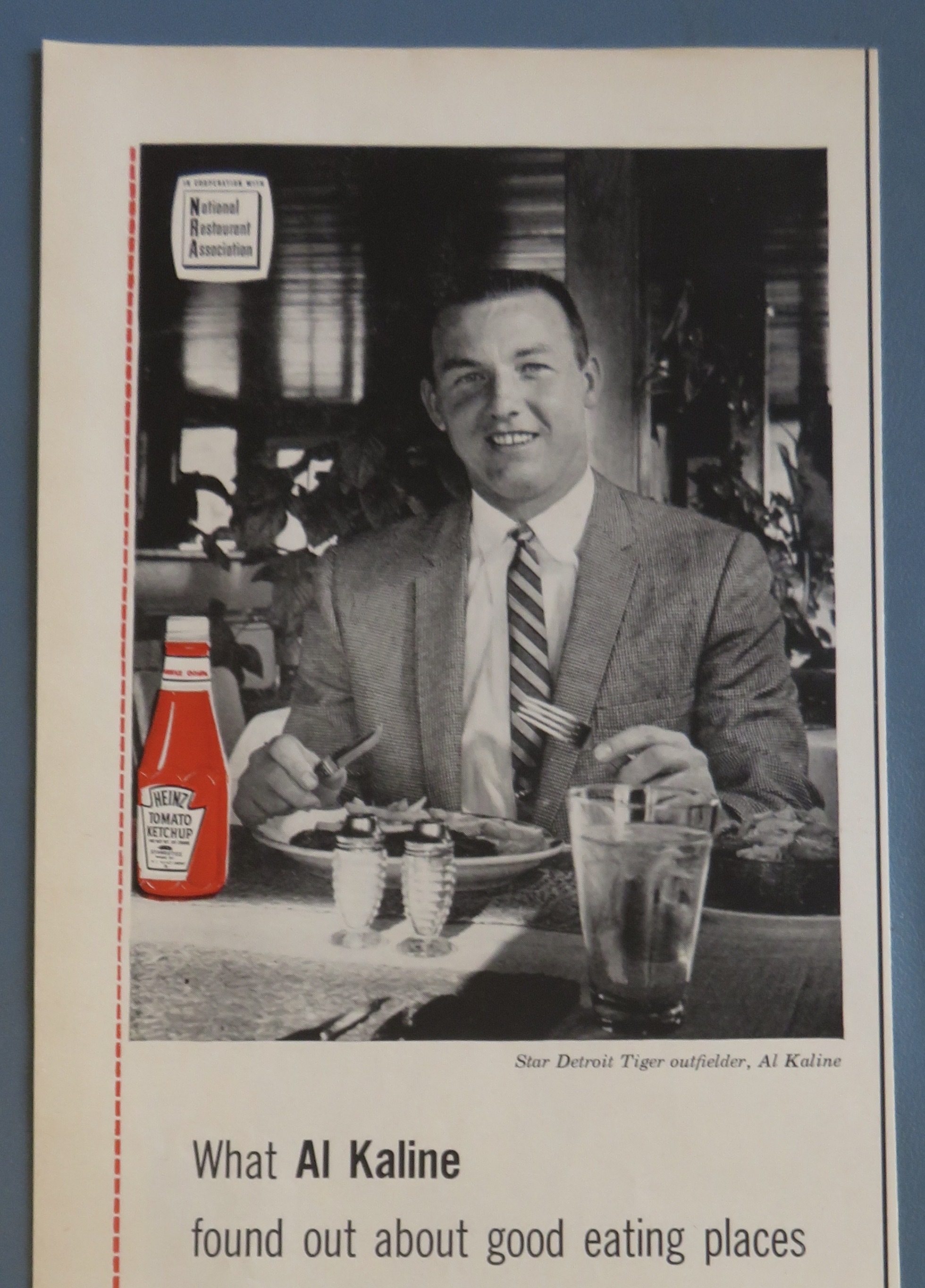 1960 Heinz Ketchup with Baseball's Al Kaline