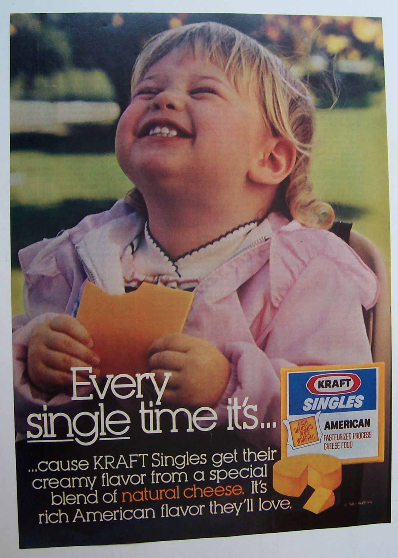 1981  Kraft  Singles  American  Cheese
